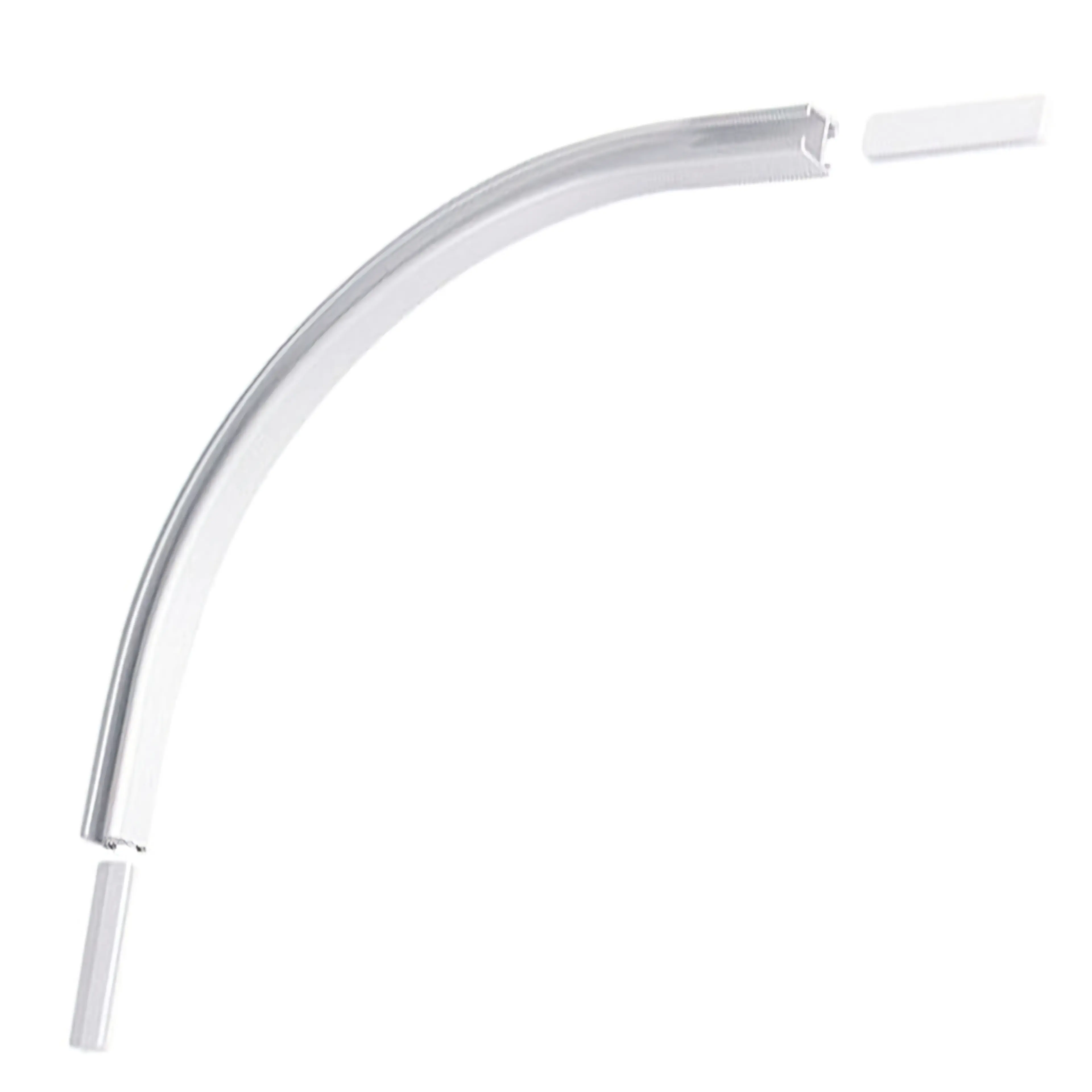 CODO CON EMPALME PARA RIEL ALUMINIO