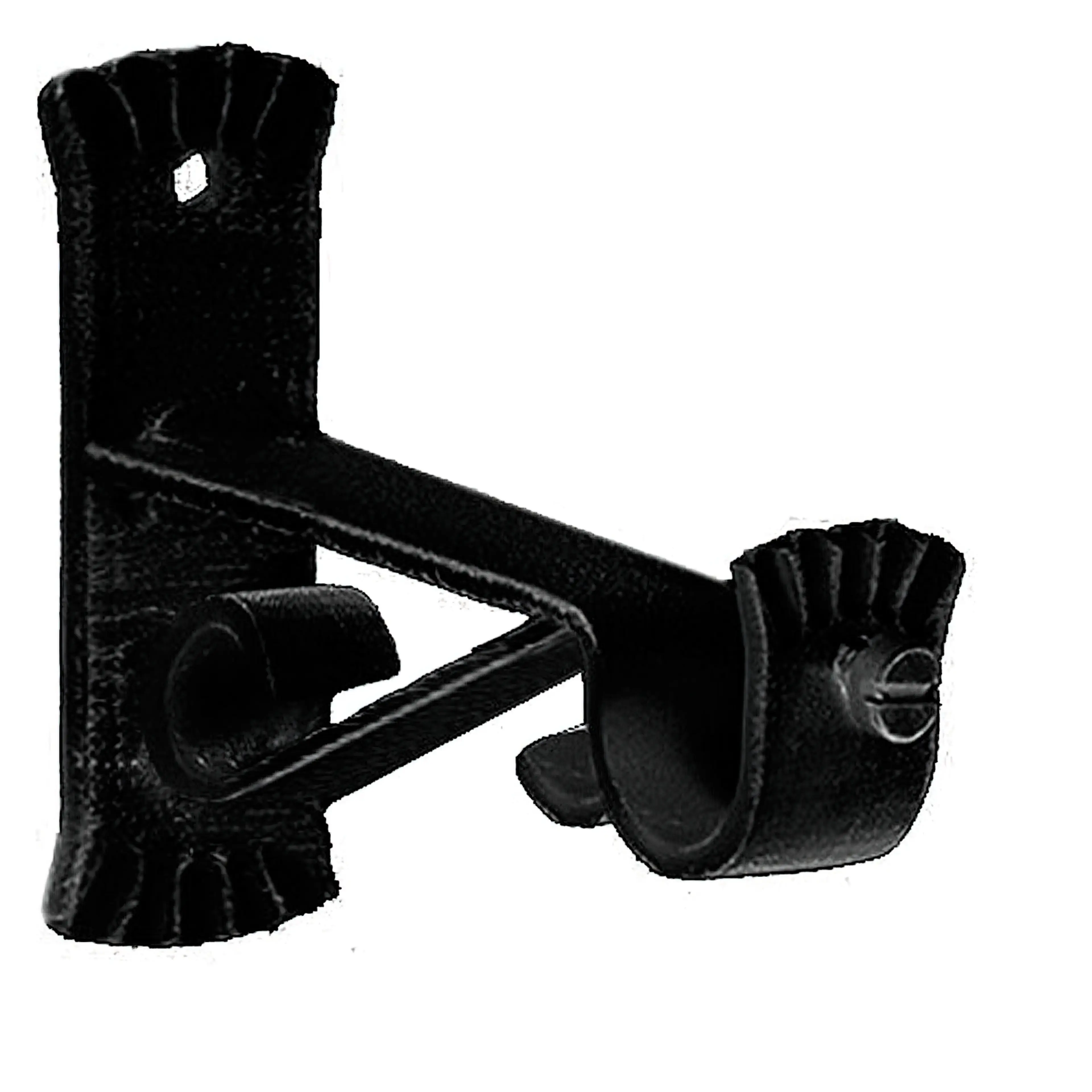 SOPORTE FORJA Ø 20 MM. CARACOL NEGR