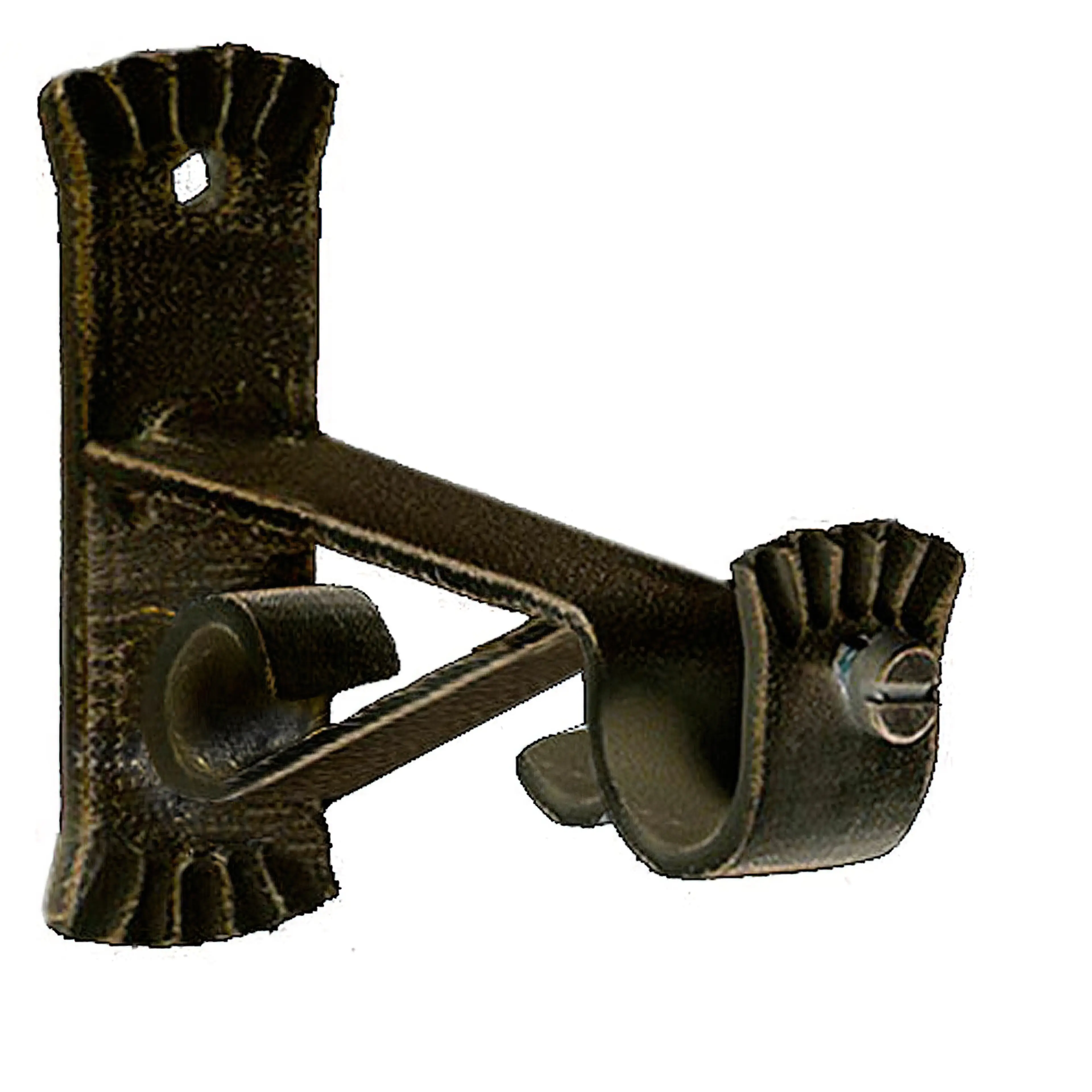 SOPORTE FORJA Ø 20 MM. CARACOL NEGR