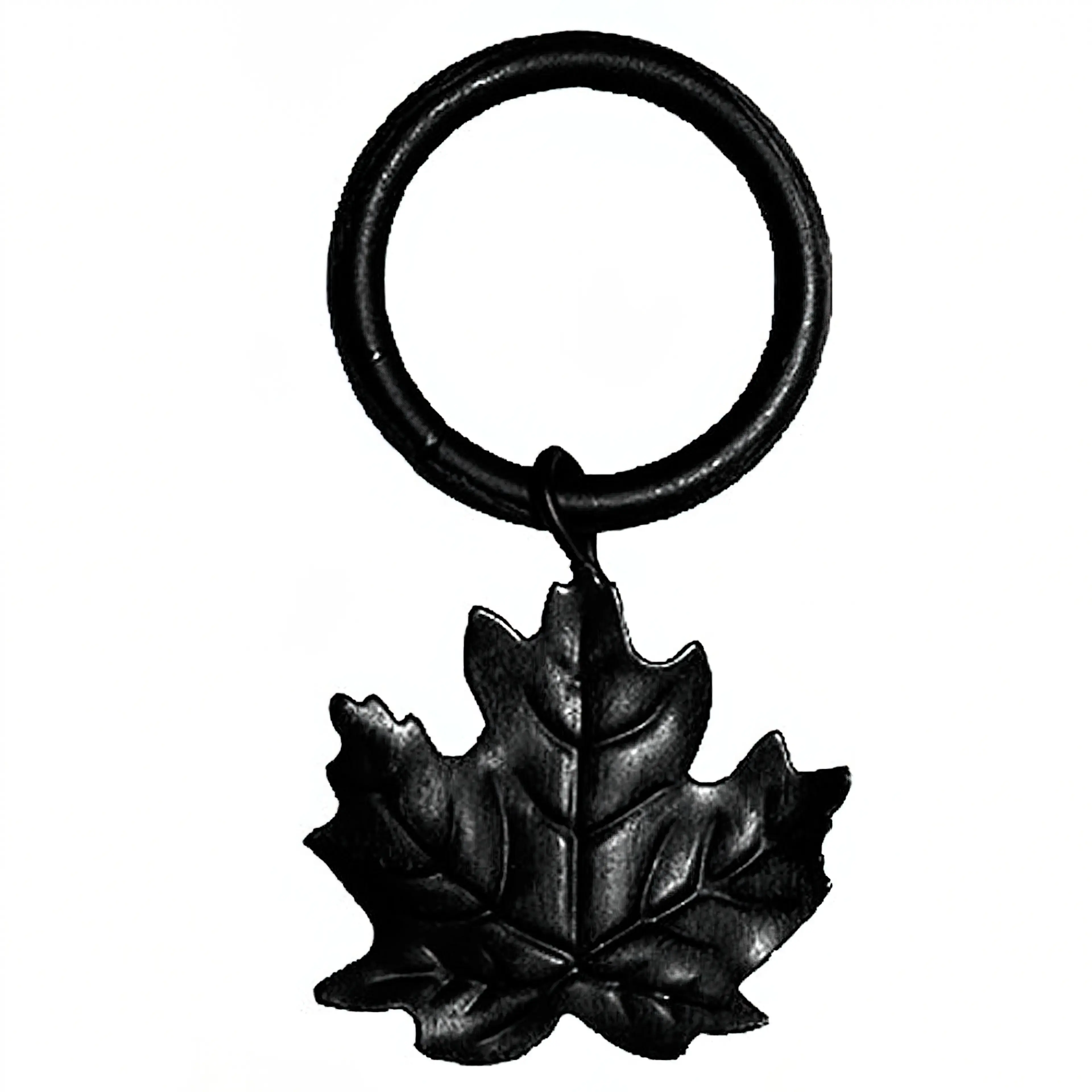 ANILLA FORJA Ø 20 MM. CON HOJA NEGR