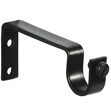 SOPORTE SENCILLO FORJA Ø 20 MM. NEG