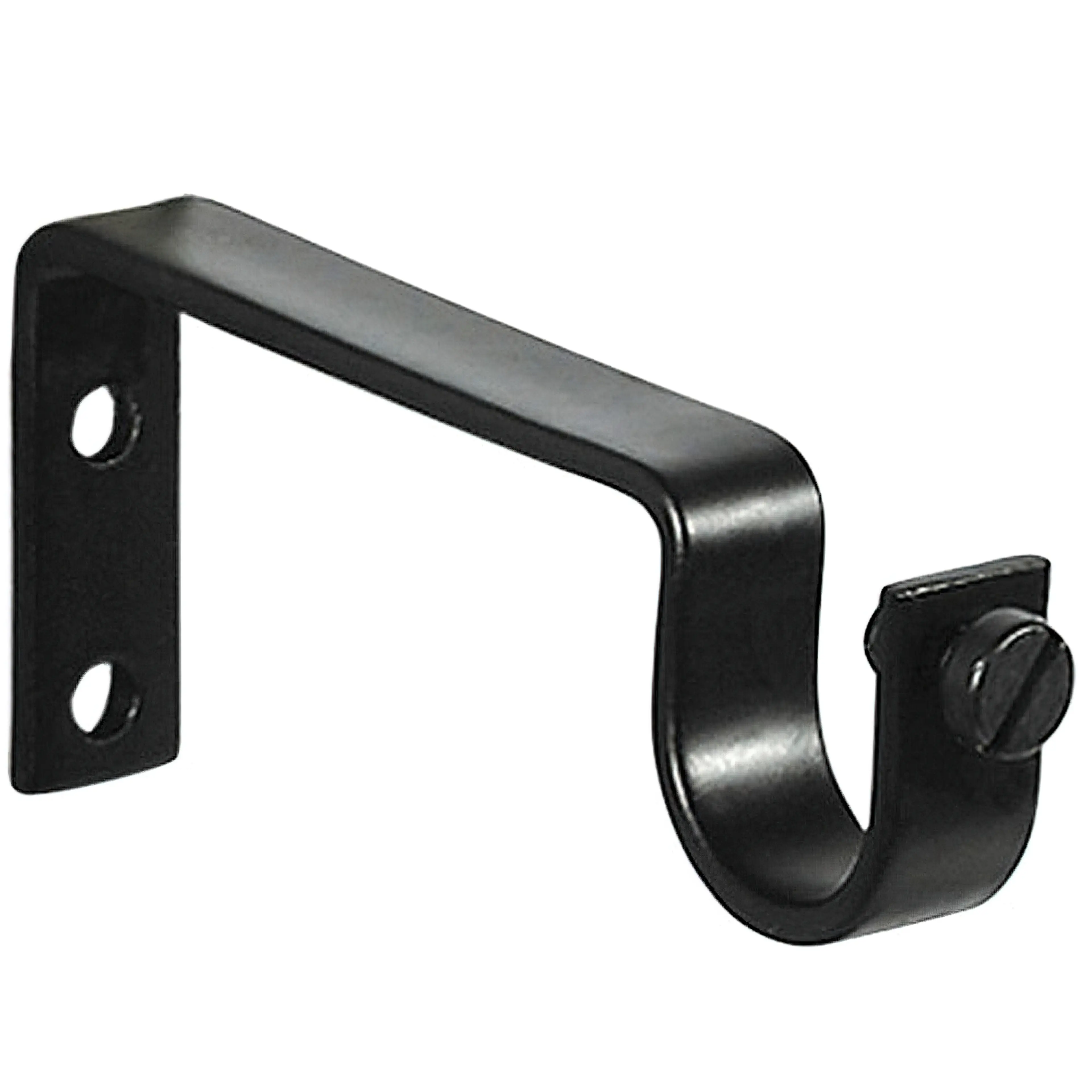 SOPORTE SENCILLO FORJA Ø 20 MM. NEG