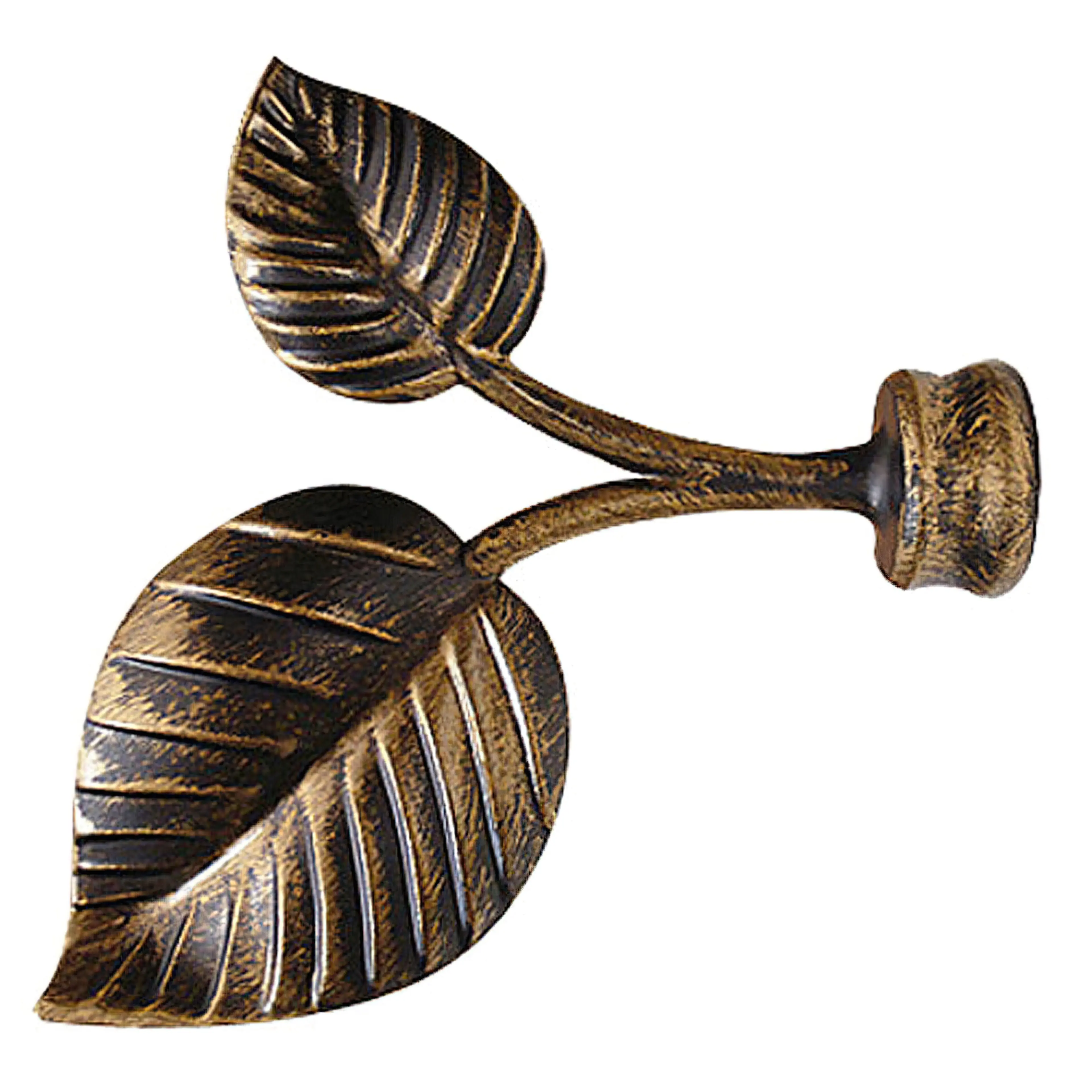 TERMINAL FORJA HOJAS Ø 20 MM. NEGRO