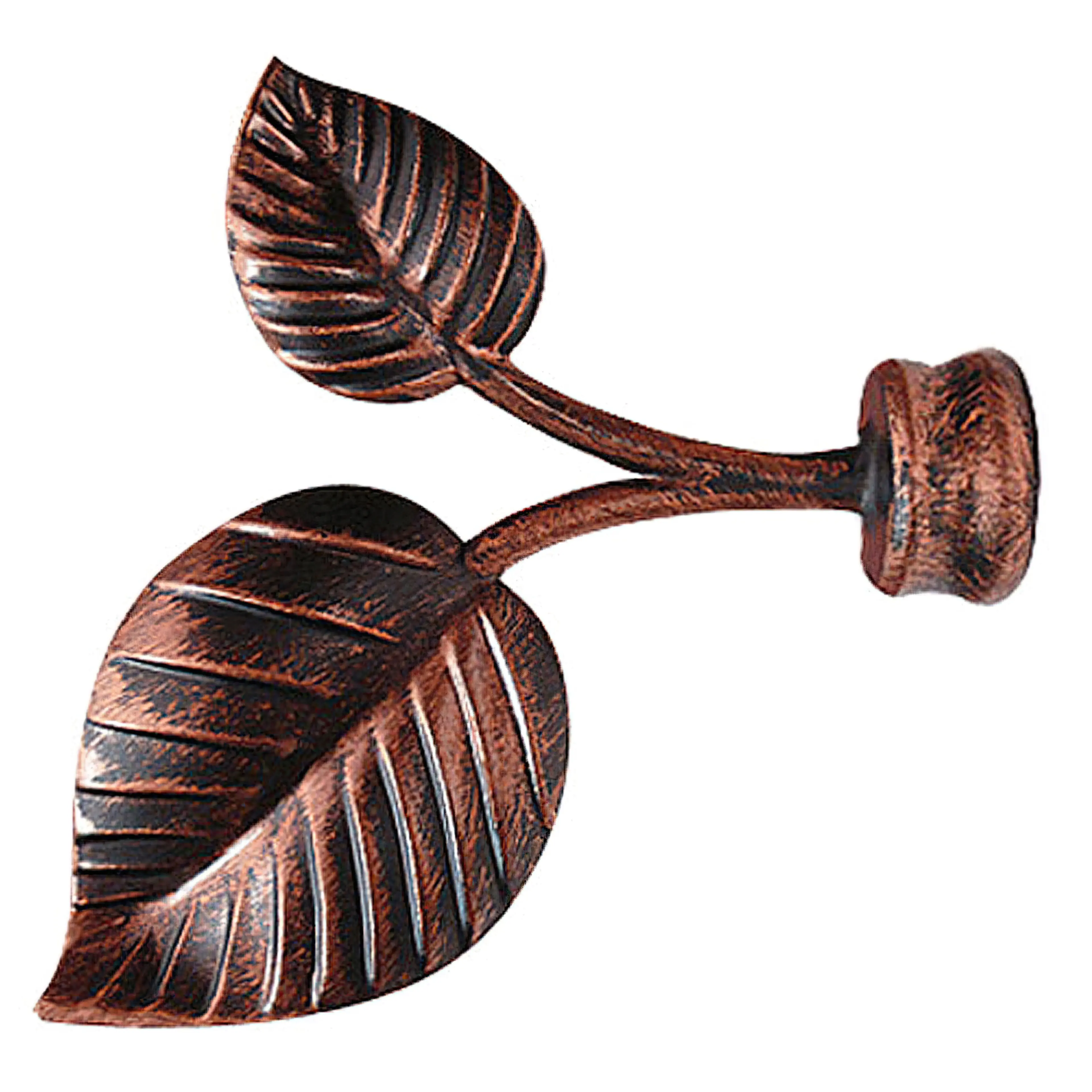 TERMINAL FORJA HOJAS 28 MM. NEGRO C