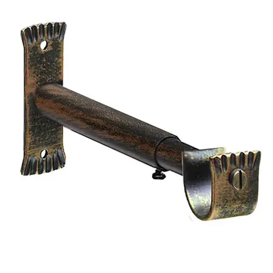 SOPORTE FORJA EXTENSIBLE 20 MM. NEG