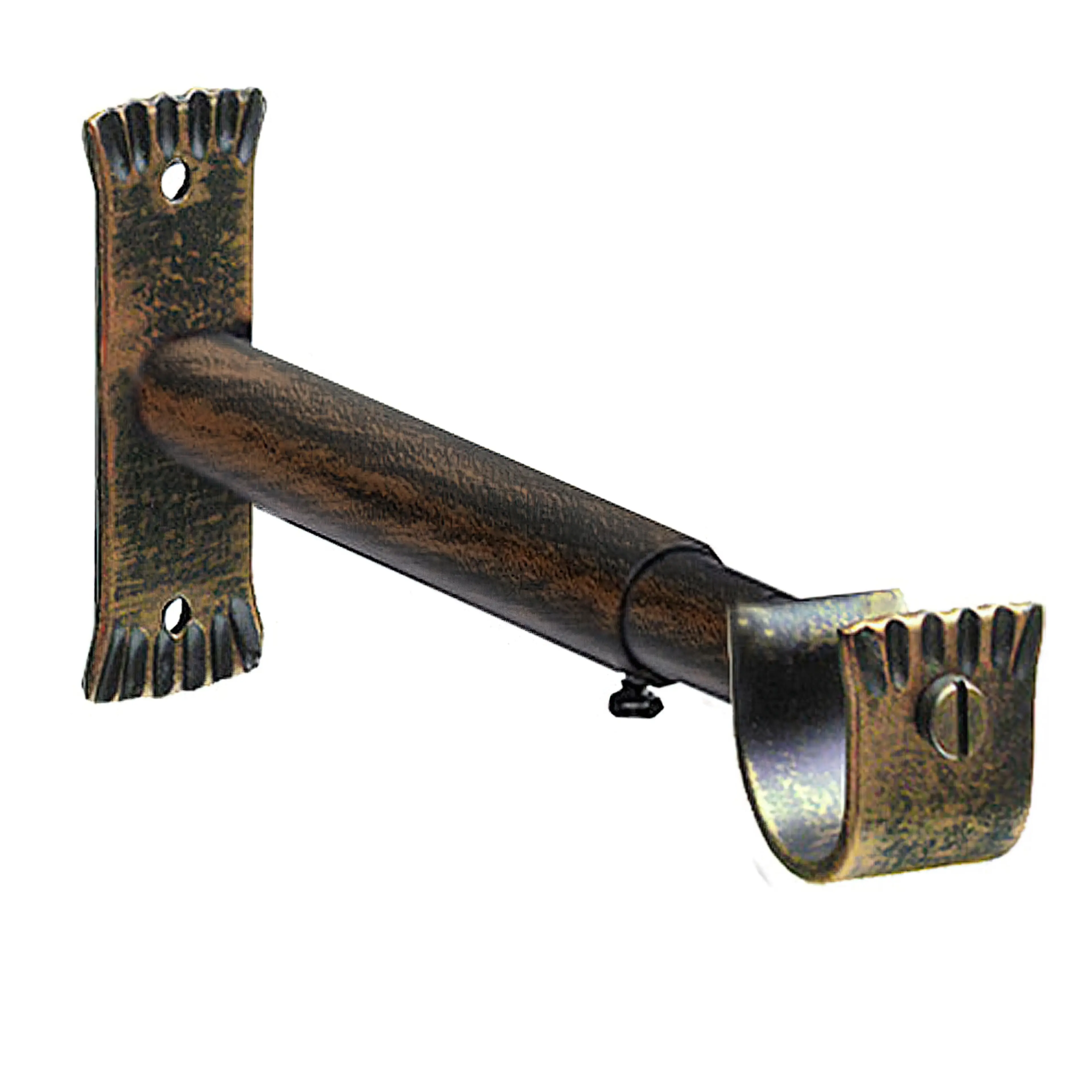 SOPORTE FORJA EXTENSIBLE 20 MM. NEG