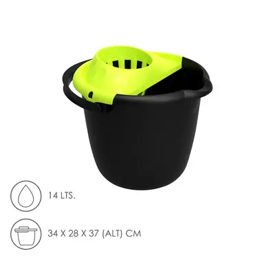 CUBO FREGONA CON ESCURRIDOR REDONDO