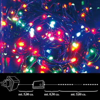 LUCES NAVIDAD 100 LEDS COLOR INTERI
