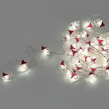 LUCES NAVIDAD A PILAS 50 LEDS PAPA 