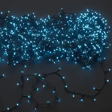 LUCES NAVIDAD 1000 LEDS AZUL HIELO 