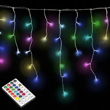 LUCES NAVIDAD REGULABLES CORTINA 5X