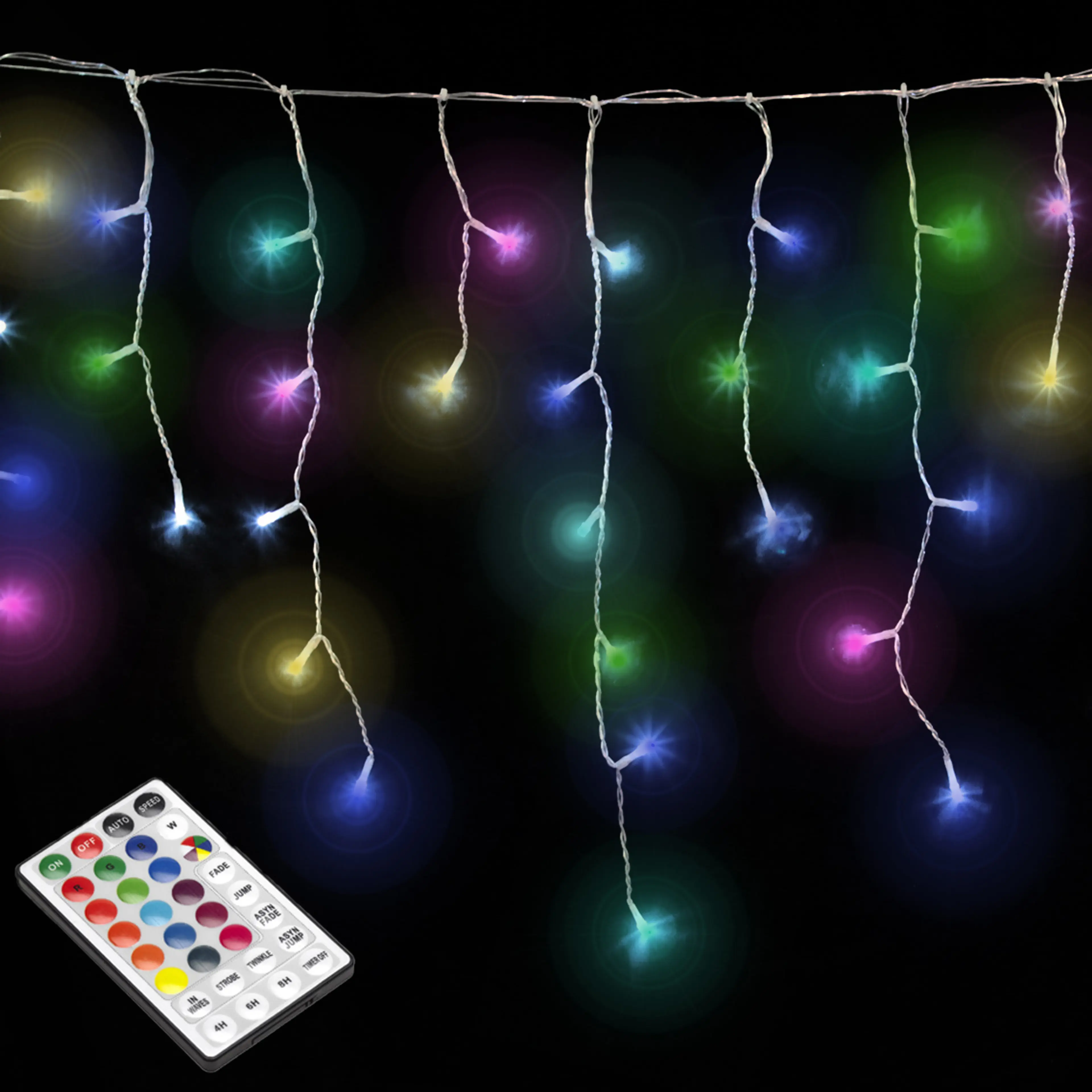 LUCES NAVIDAD REGULABLES CORTINA 5X