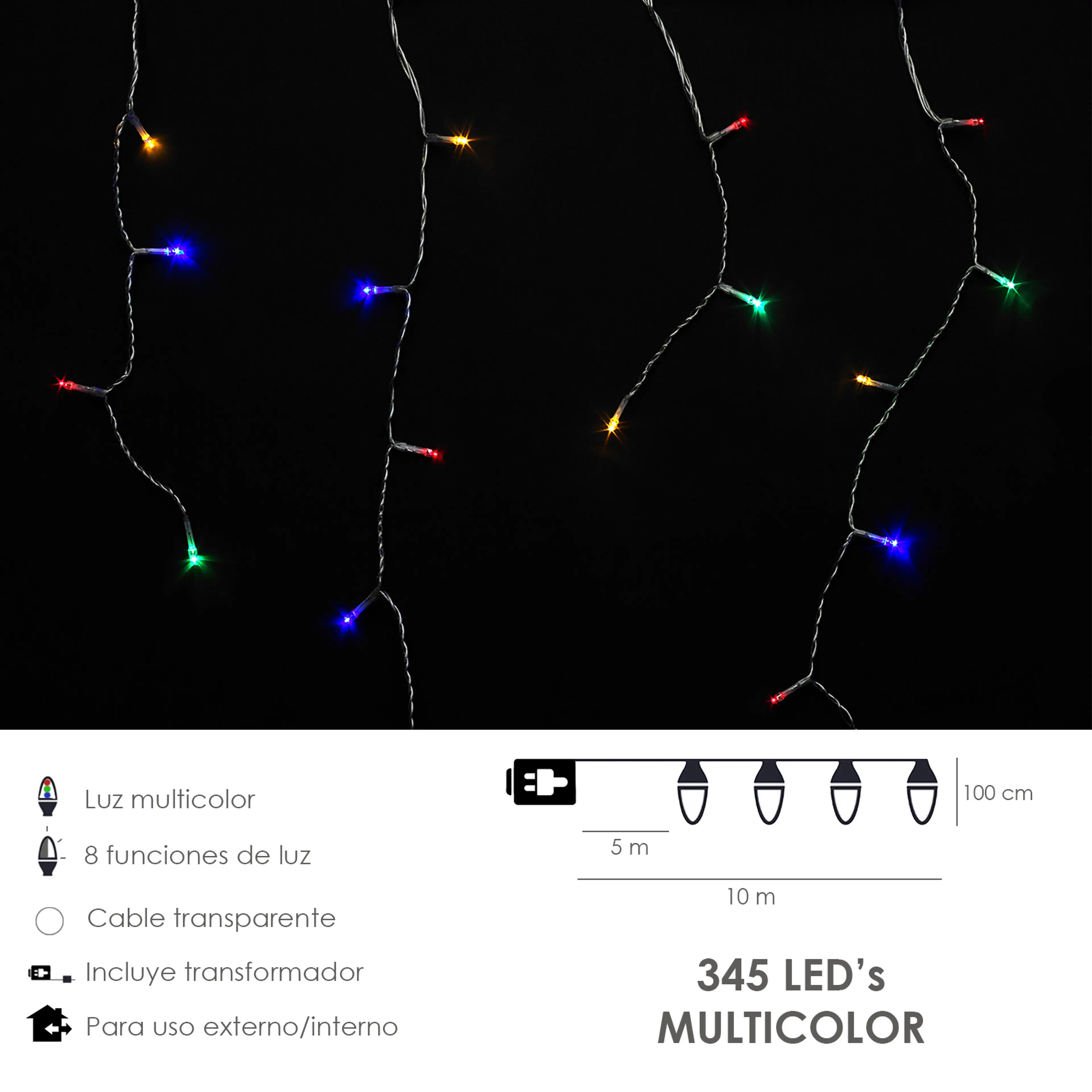 LUCES NAVIDAD CORTINA 10X1 METROS 3