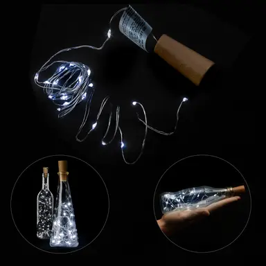 LUCES NAVIDAD LED CON TAPON 20 MICR