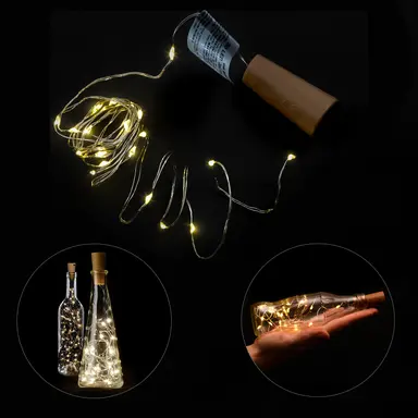 LUCES NAVIDAD LED CON TAPON 20 MICR