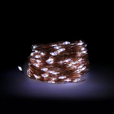 LUCES NAVIDAD 100 MICROLEDS BLANCO 