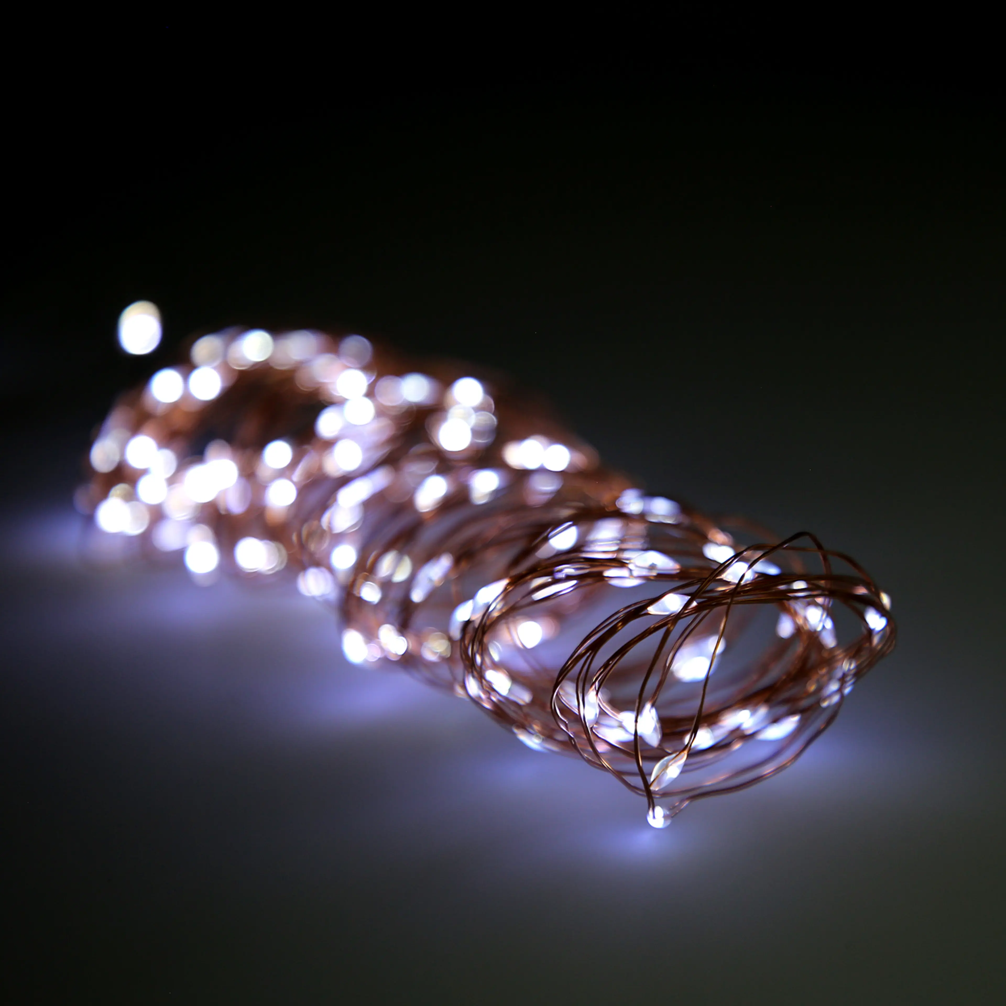 LUCES NAVIDAD 100 MICROLEDS BLANCO 