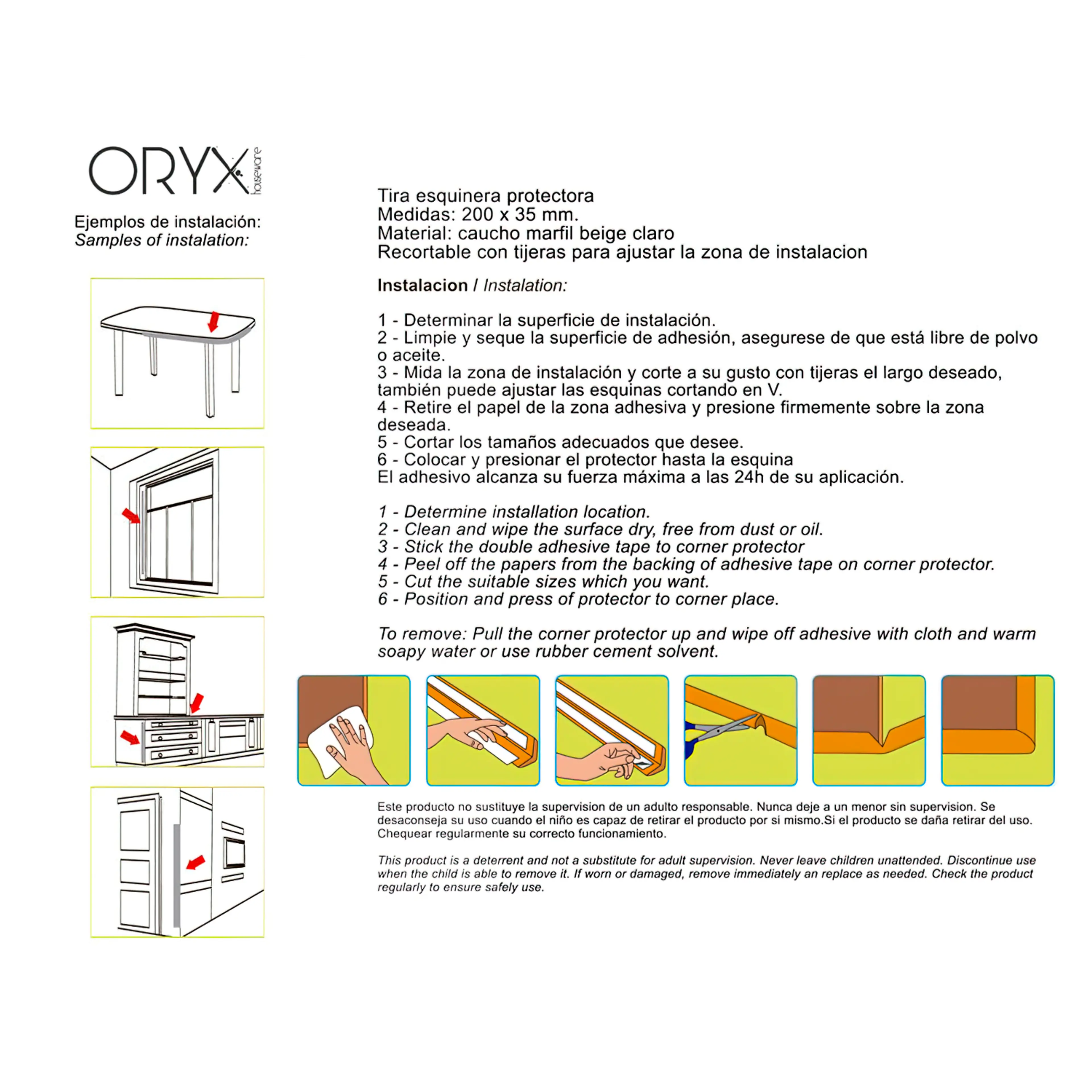 PROTECTOR BORDES MUEBLES ADHESIVO C