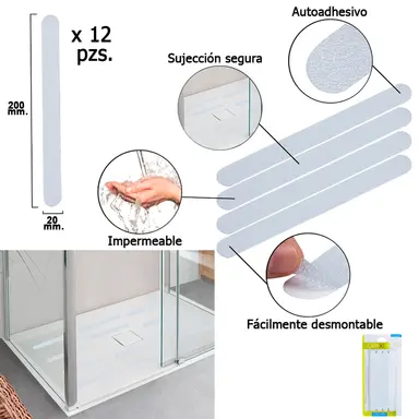 TIRAS ANTIDESLIZANTE ADHESIVAS PARA