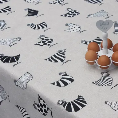 MANTEL ANTIMANCHAS TEXTIL HENS ROLL