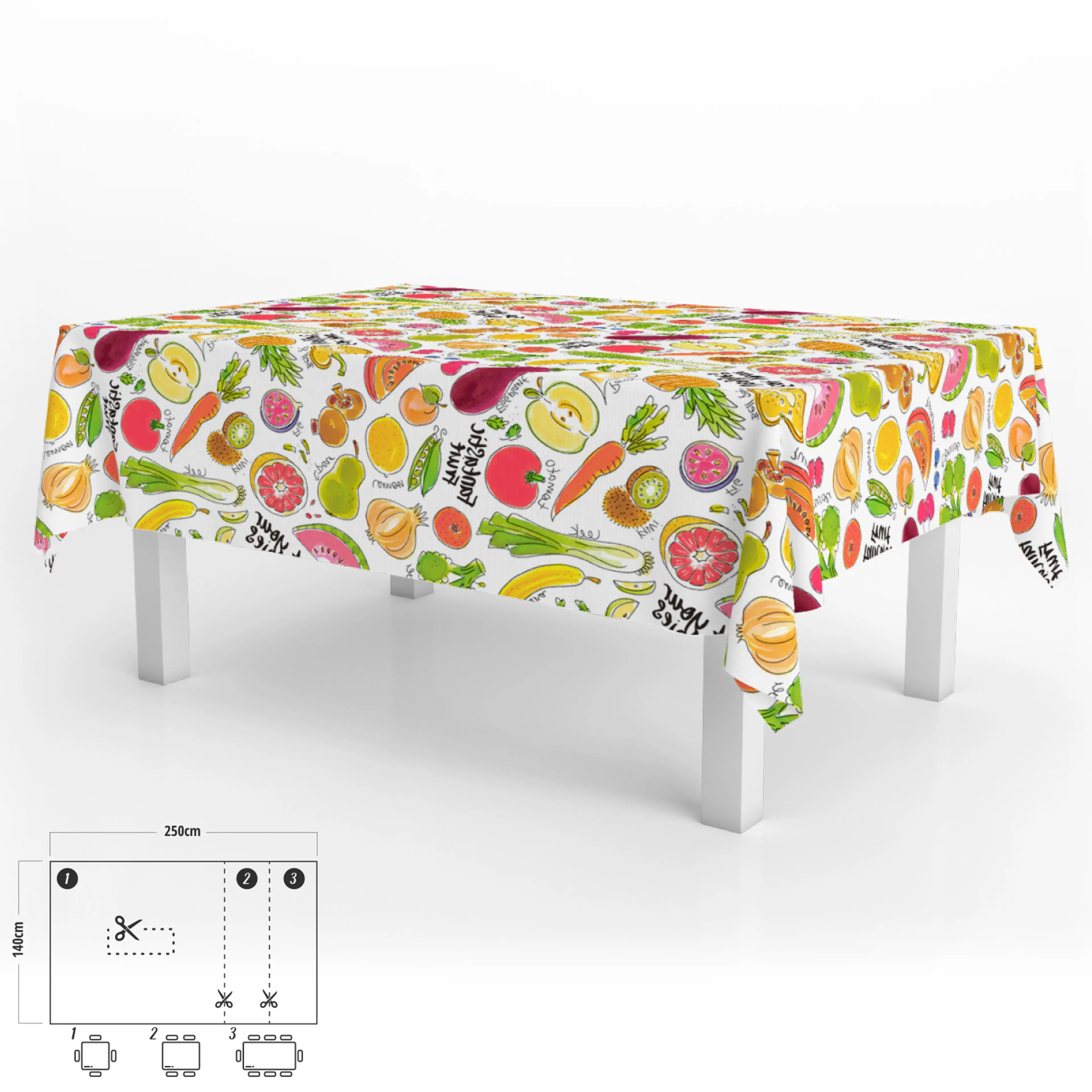 MANTEL ANTIMANCHAS HULE RECTANGULAR