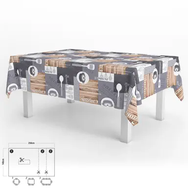 MANTEL ANTIMANCHAS HULE RECTANGULAR