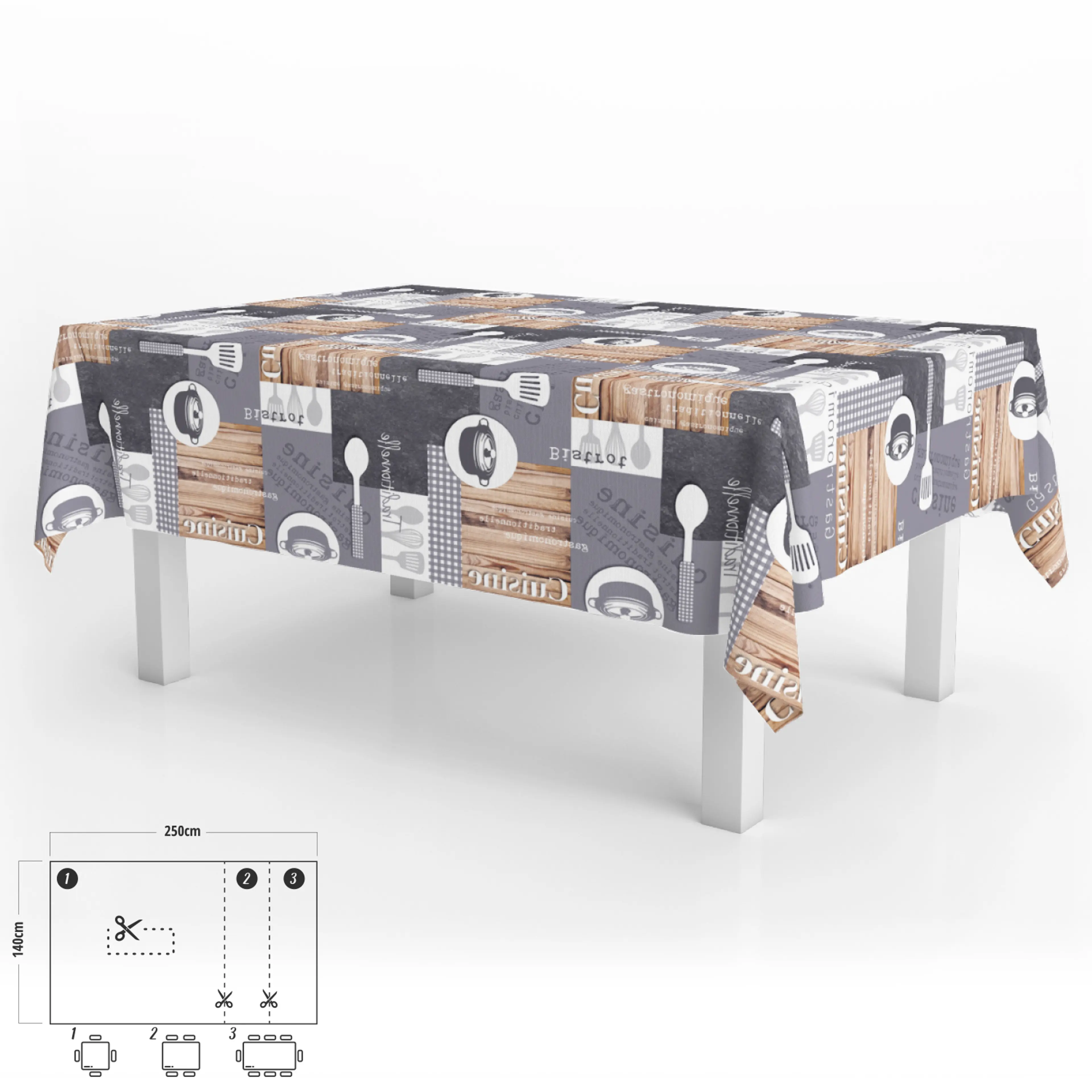 MANTEL ANTIMANCHAS HULE RECTANGULAR