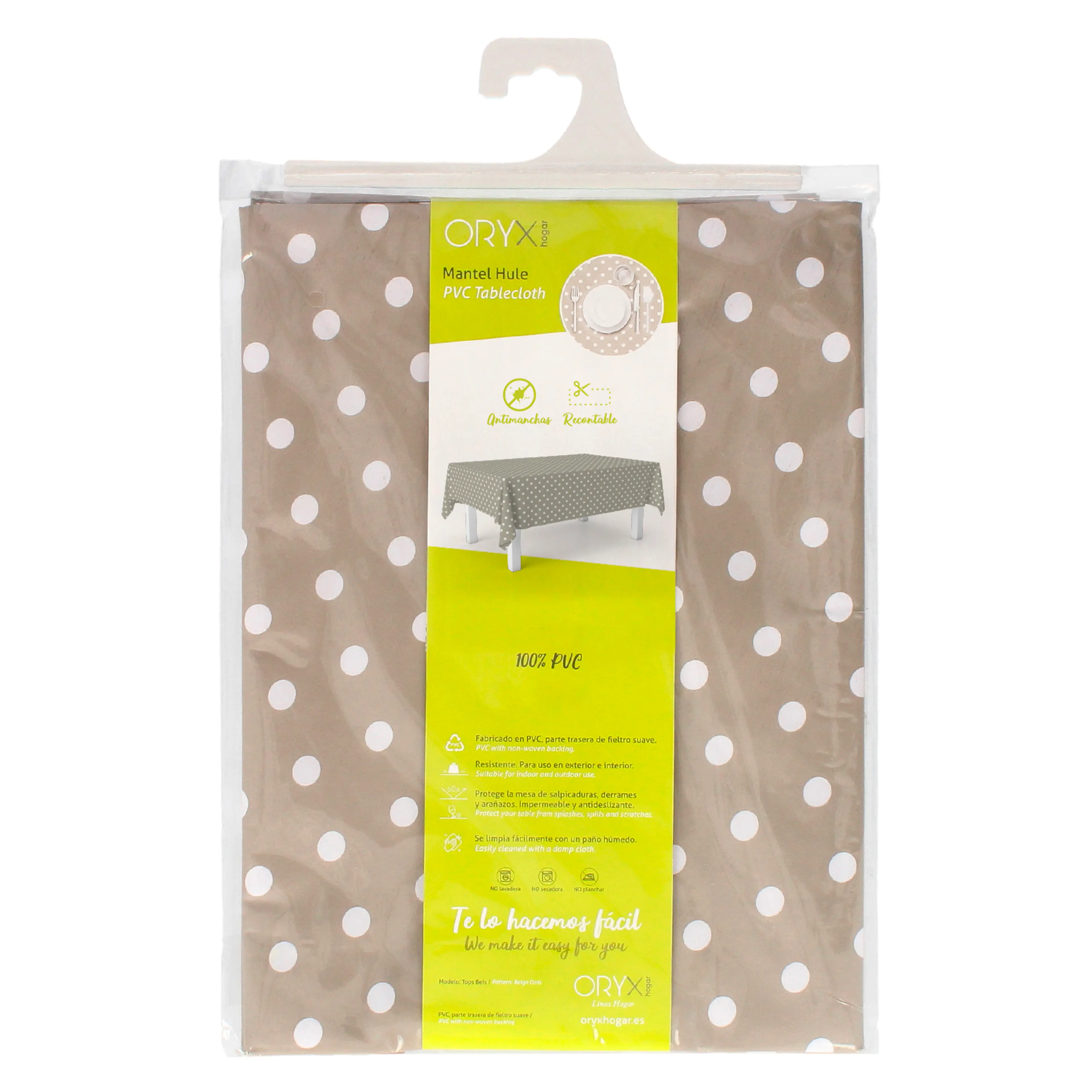 MANTEL ANTIMANCHAS HULE RECTANGULAR
