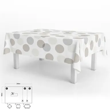 MANTEL ANTIMANCHAS HULE RECTANGULAR