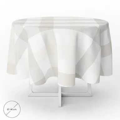 MANTEL ANTIMANCHAS HULE REDONDO Ø 1