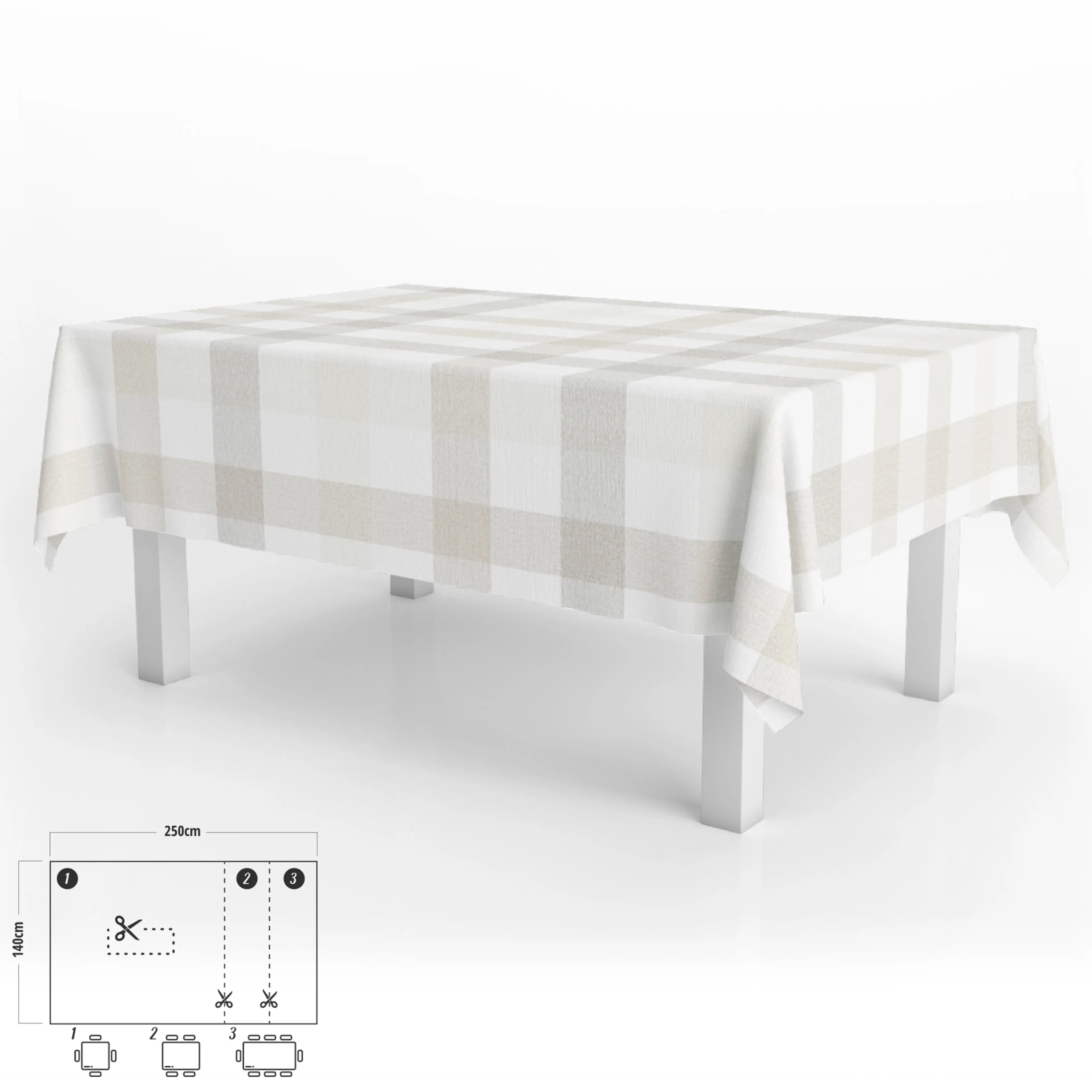 MANTEL ANTIMANCHAS HULE RECTANGULAR