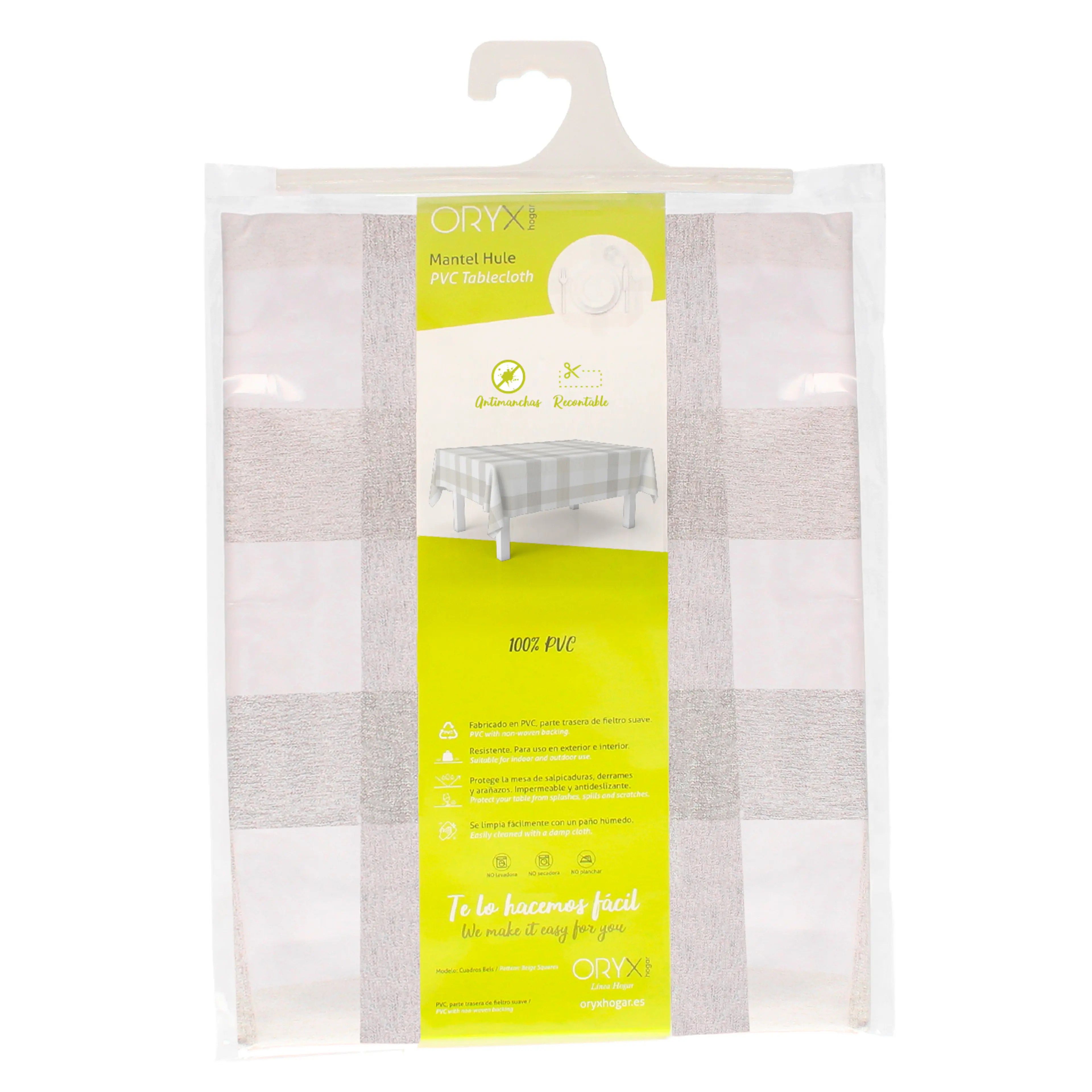 MANTEL ANTIMANCHAS HULE RECTANGULAR