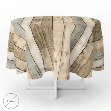 MANTEL ANTIMANCHAS HULE REDONDO Ø 1