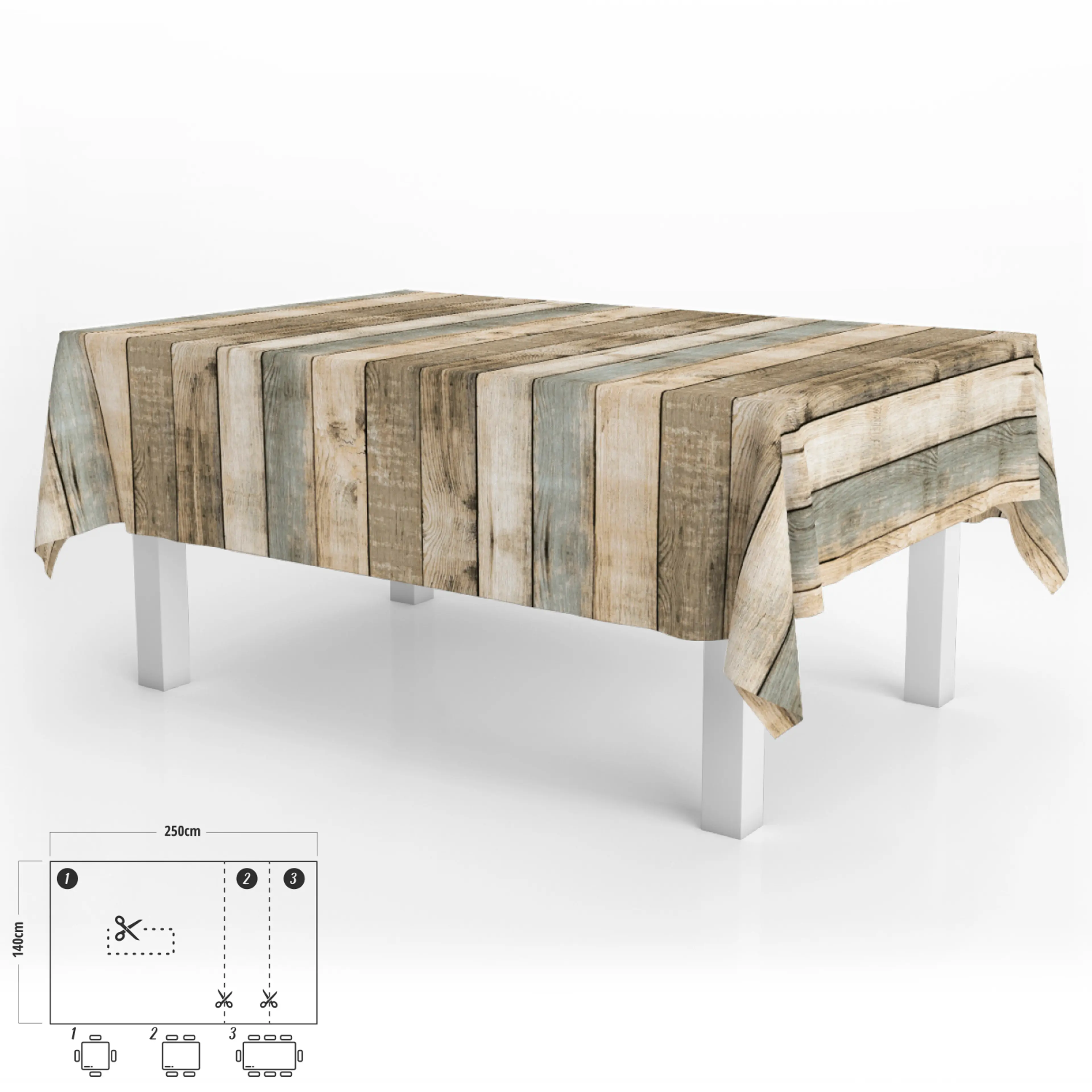 MANTEL ANTIMANCHAS HULE RECTANGULAR