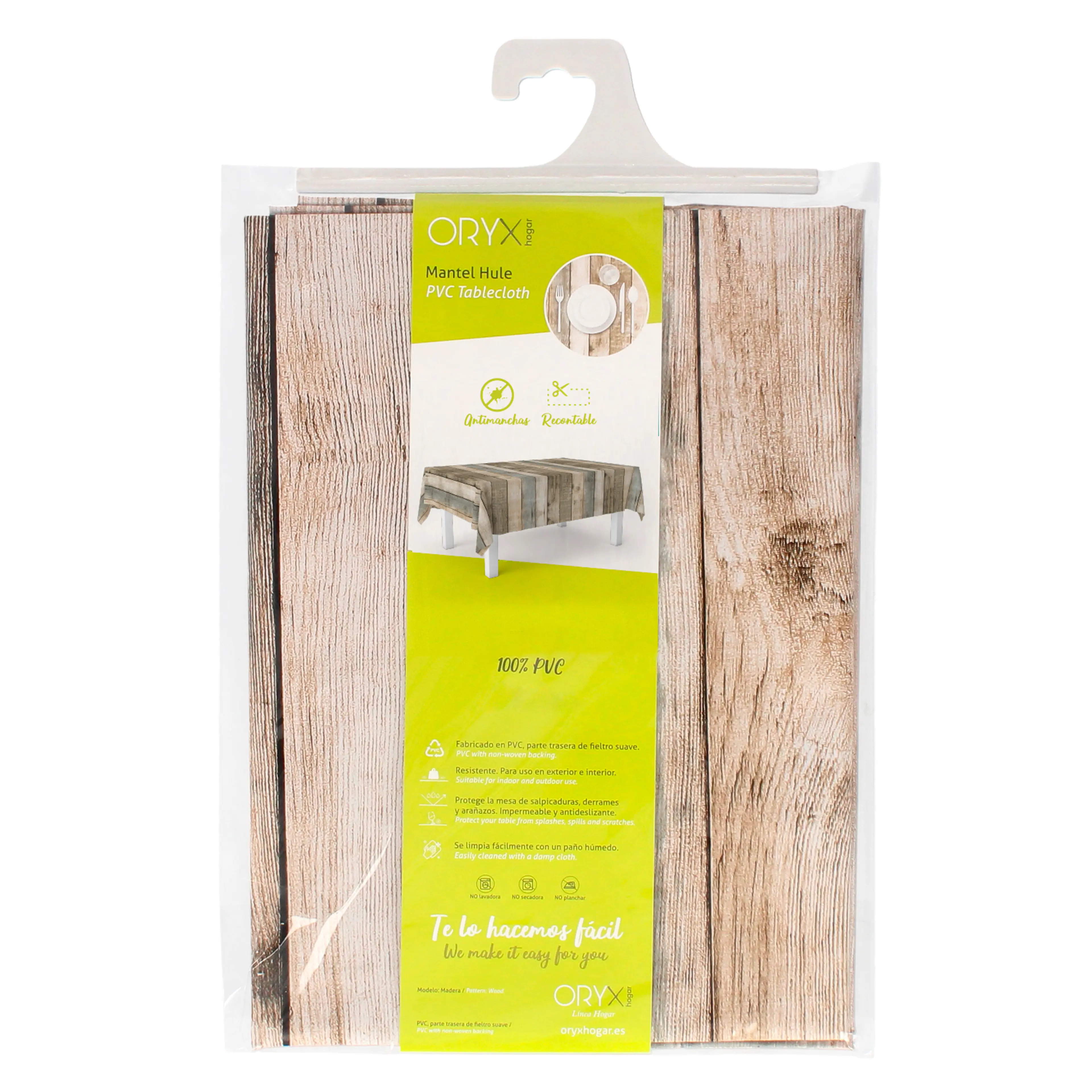 MANTEL ANTIMANCHAS HULE RECTANGULAR