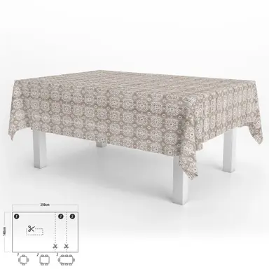MANTEL ANTIMANCHAS HULE RECTANGULAR