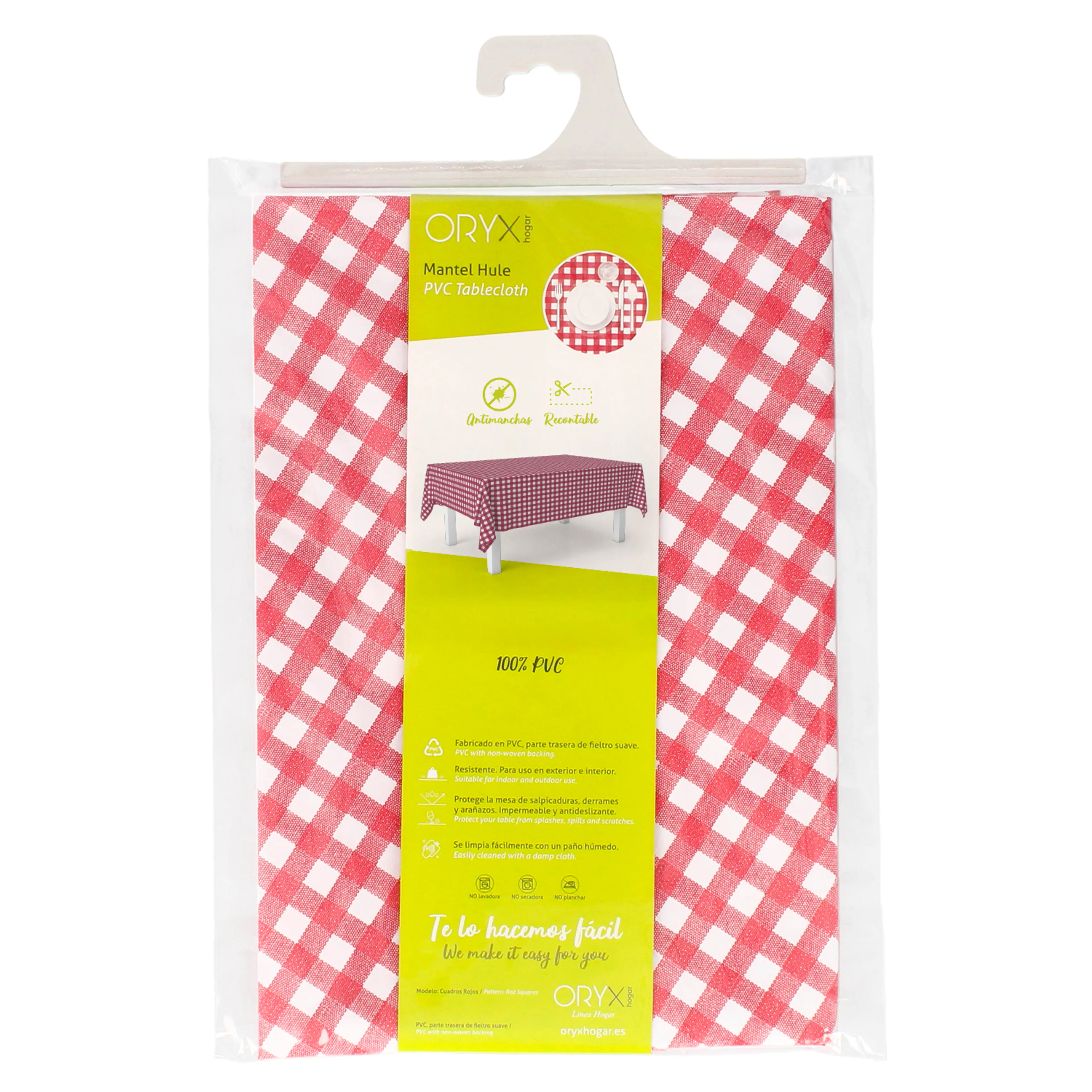 MANTEL ANTIMANCHAS HULE RECTANGULAR