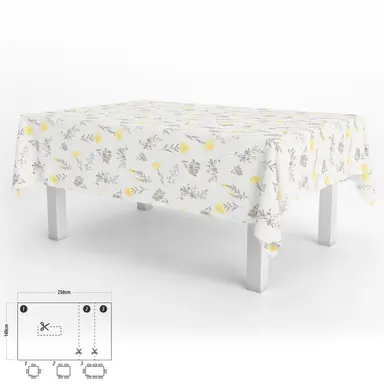 MANTEL ANTIMANCHAS HULE RECTANGULAR