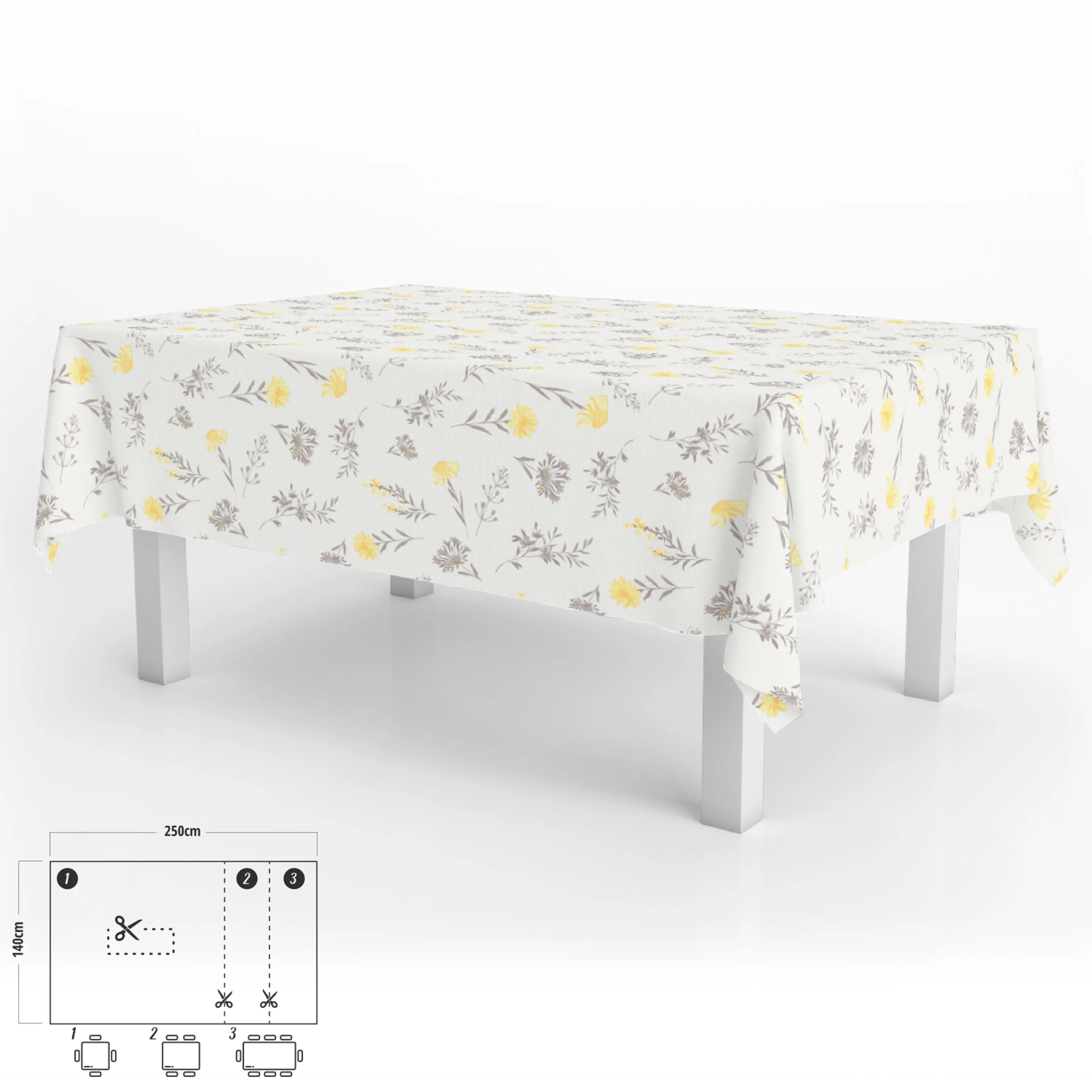 MANTEL ANTIMANCHAS HULE RECTANGULAR