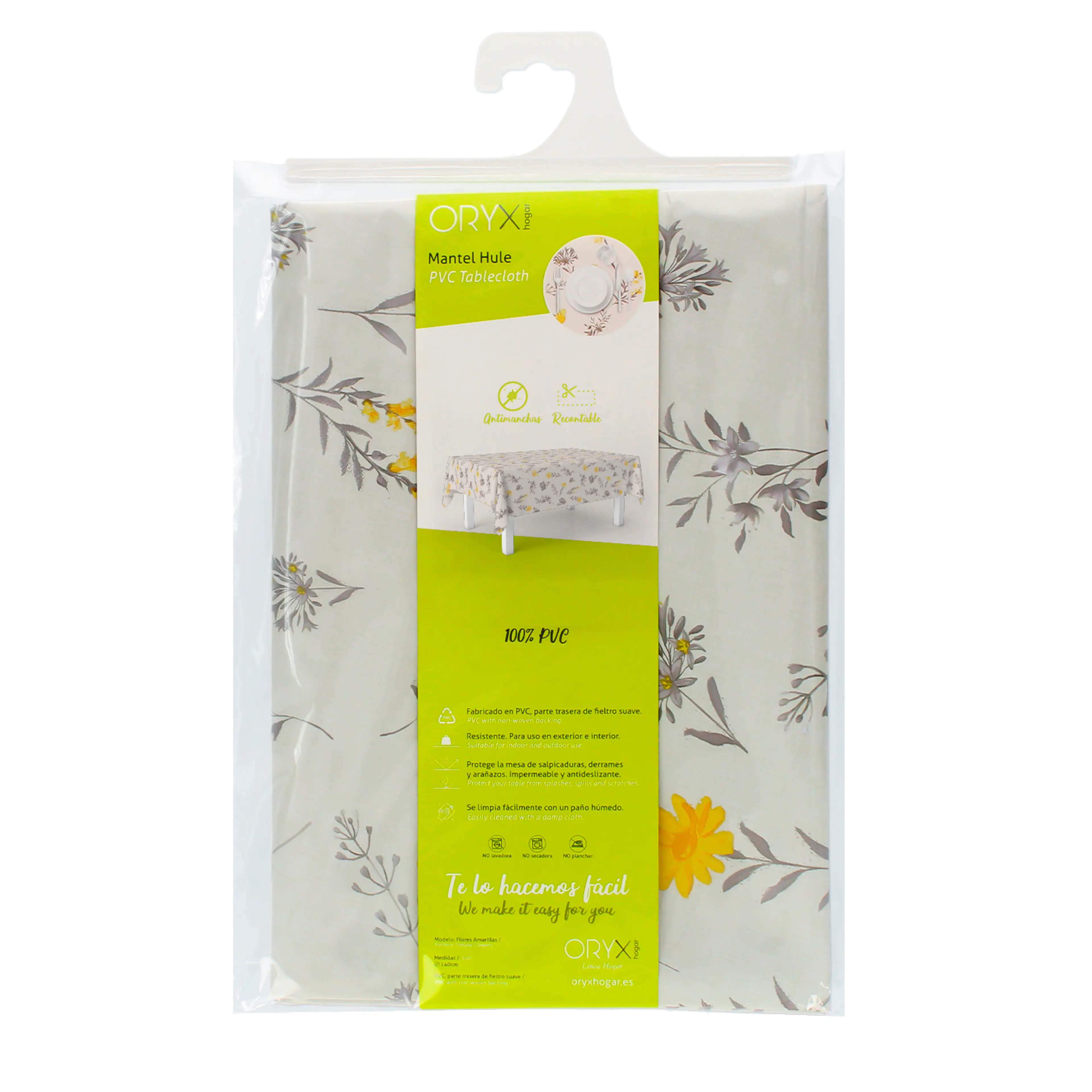 MANTEL ANTIMANCHAS HULE RECTANGULAR