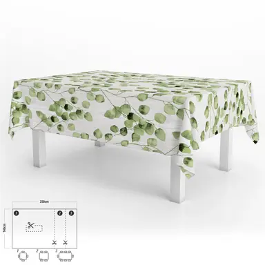 MANTEL ANTIMANCHAS HULE RECTANGULAR