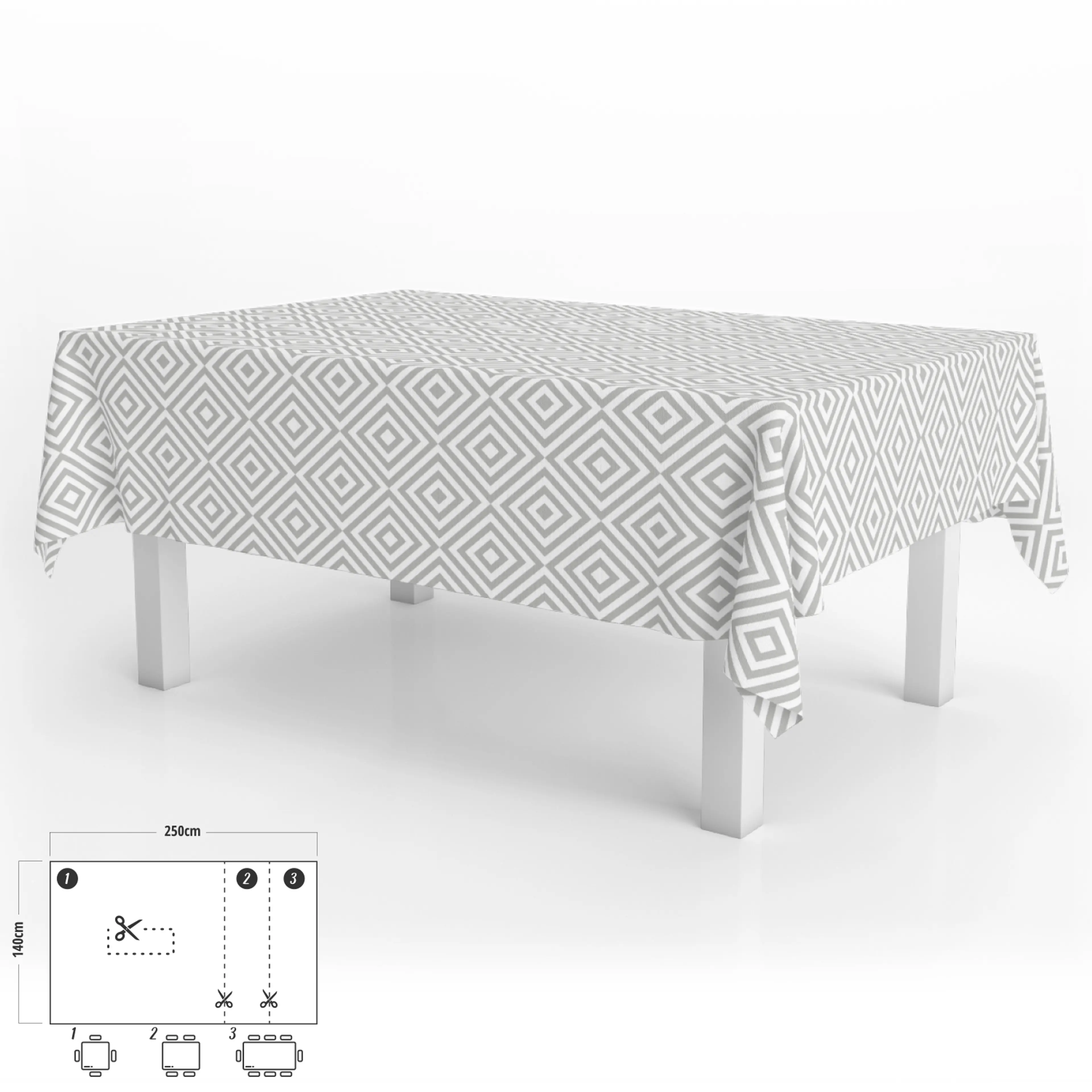 MANTEL ANTIMANCHAS HULE RECTANGULAR