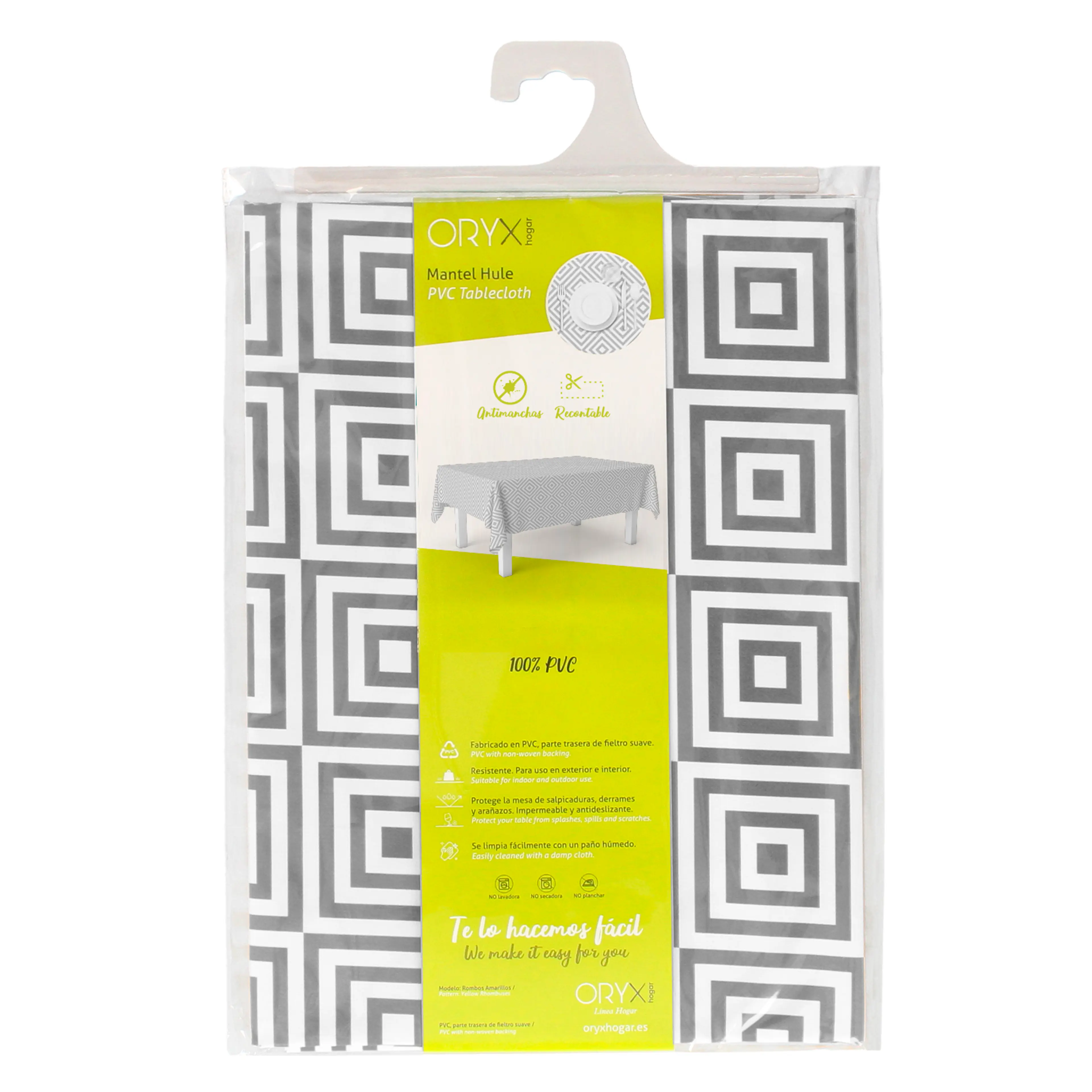 MANTEL ANTIMANCHAS HULE RECTANGULAR