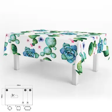 MANTEL ANTIMANCHAS HULE RECTANGULAR