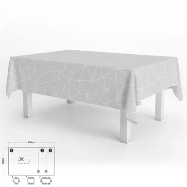 MANTEL ANTIMANCHAS HULE RECTANGULAR