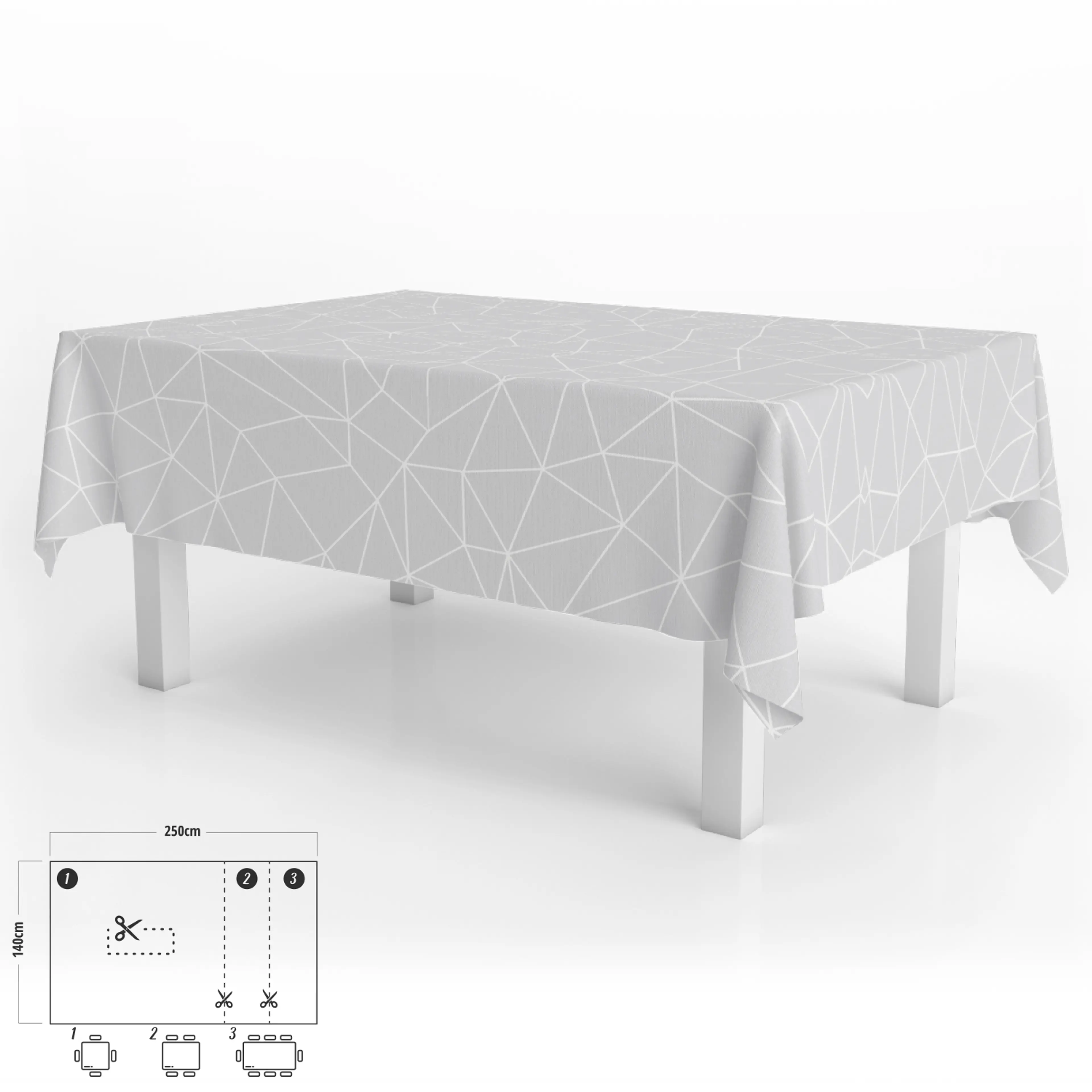 MANTEL ANTIMANCHAS HULE RECTANGULAR
