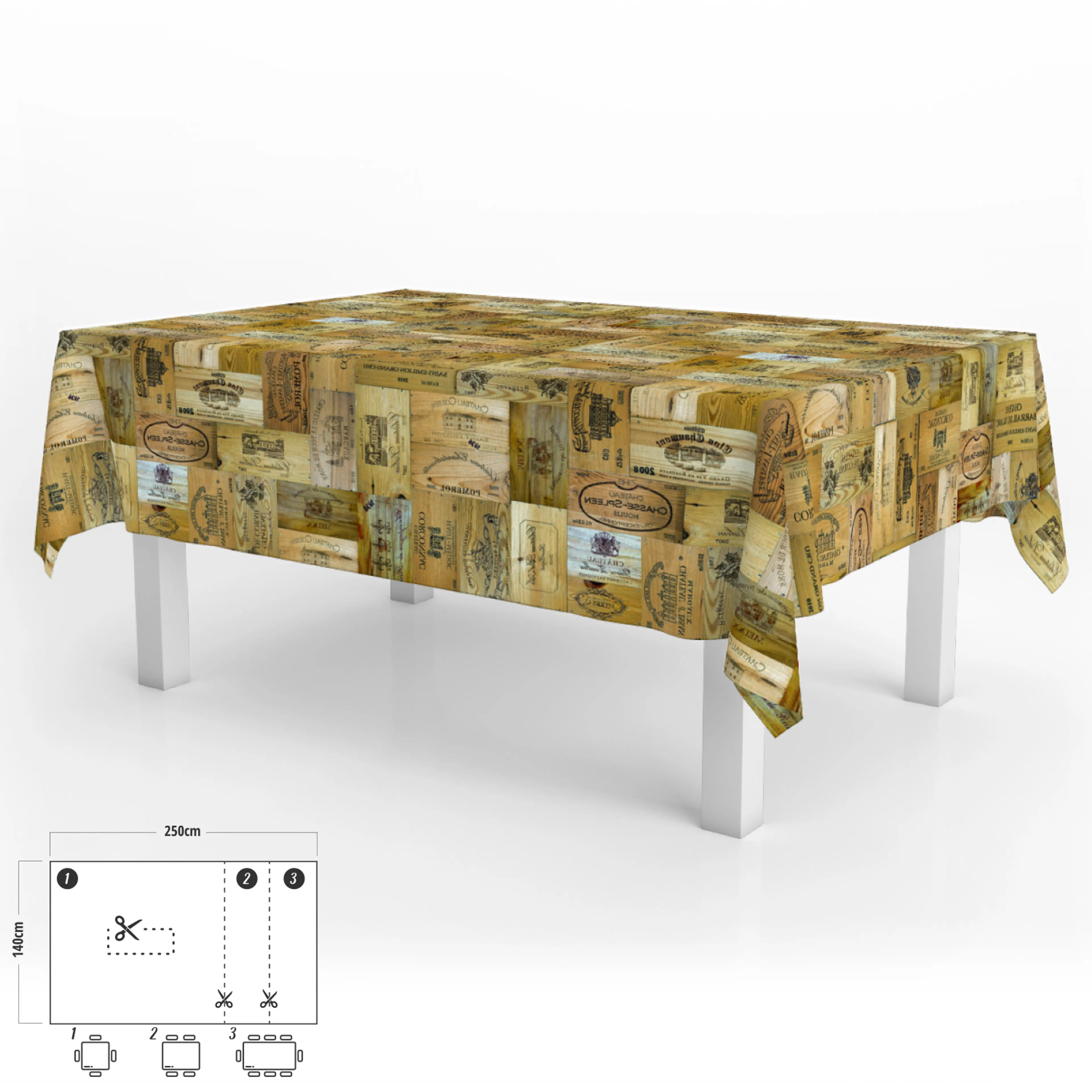 MANTEL ANTIMANCHAS HULE RECTANGULAR