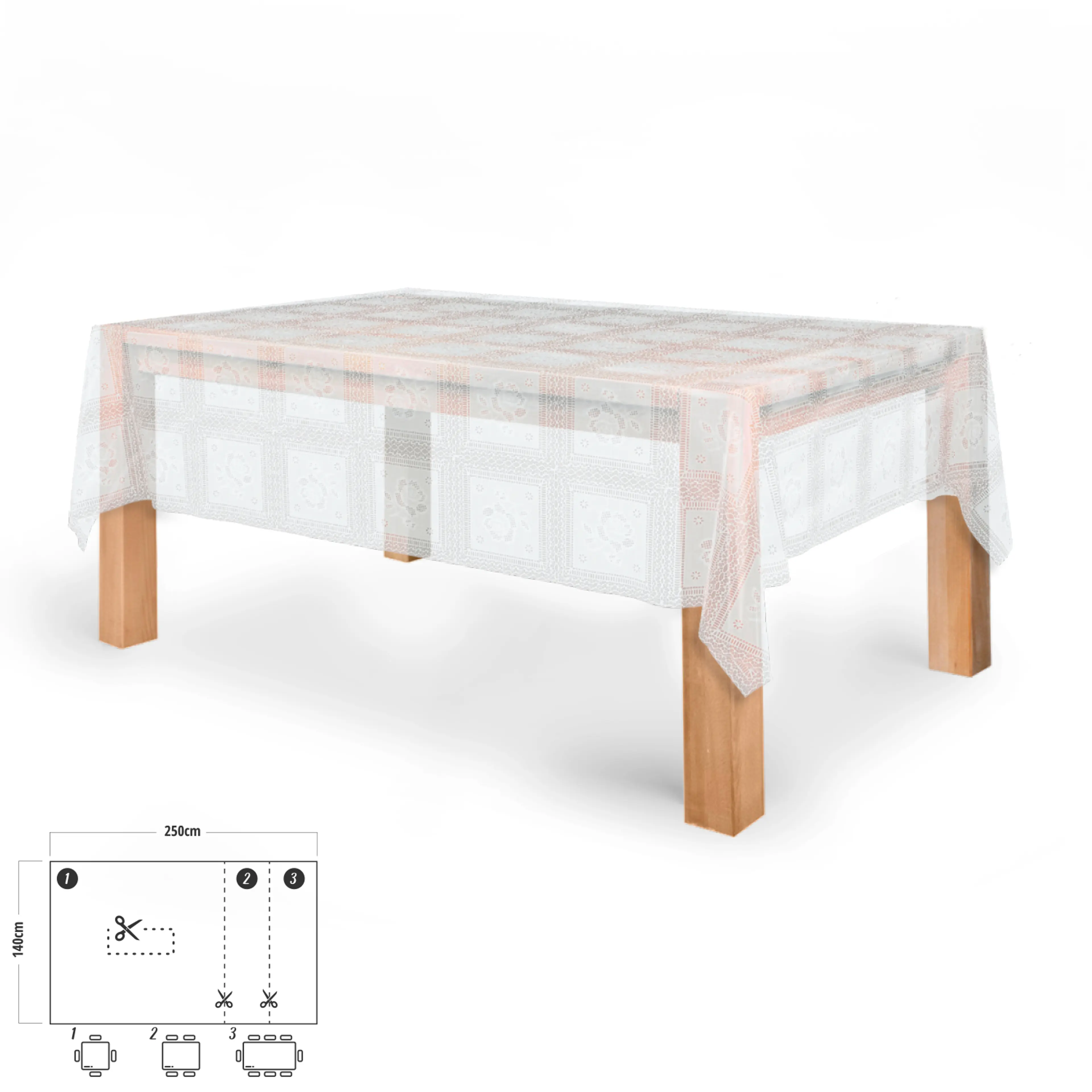MANTEL ANTIMANCHAS HULE RECTANGULAR