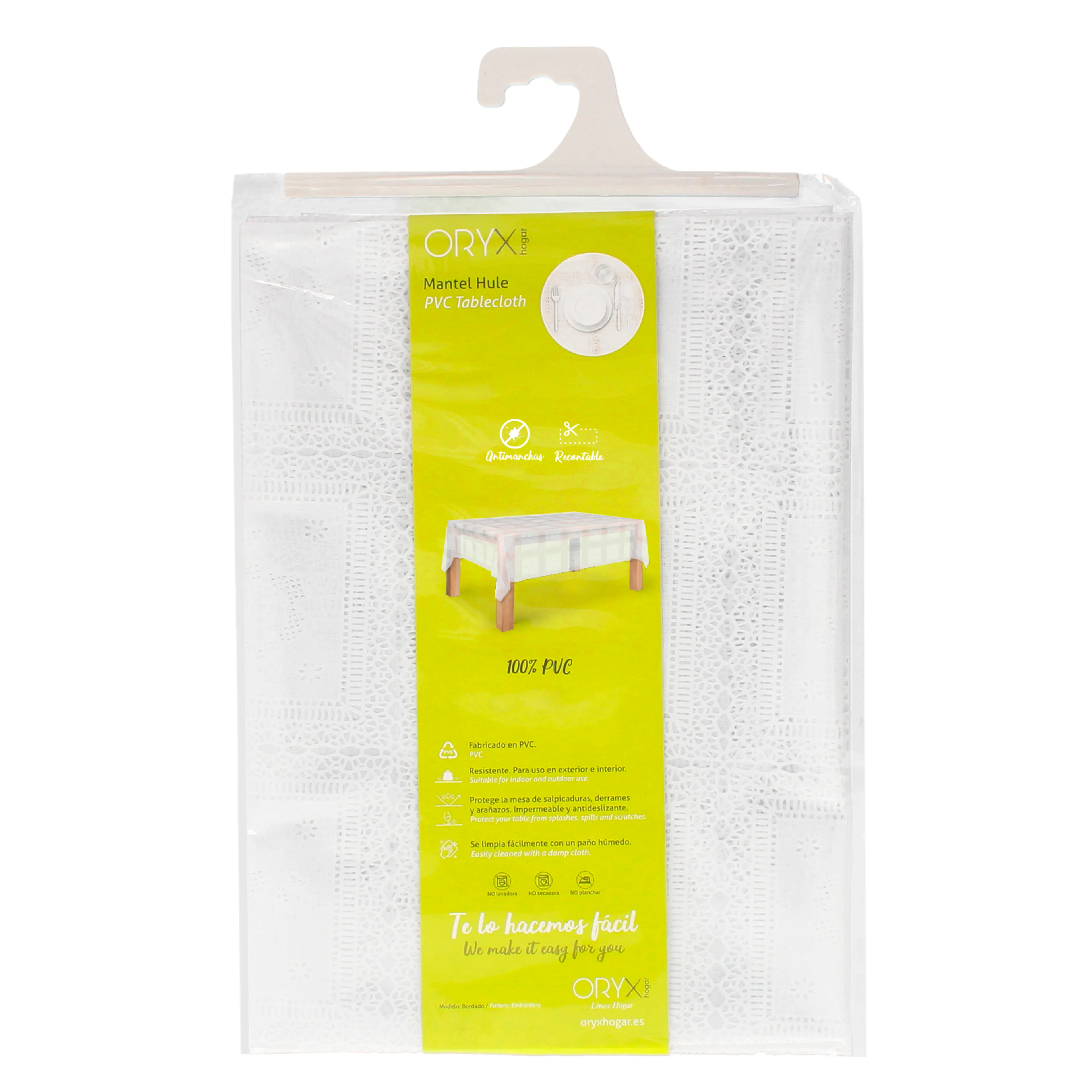 MANTEL ANTIMANCHAS HULE RECTANGULAR