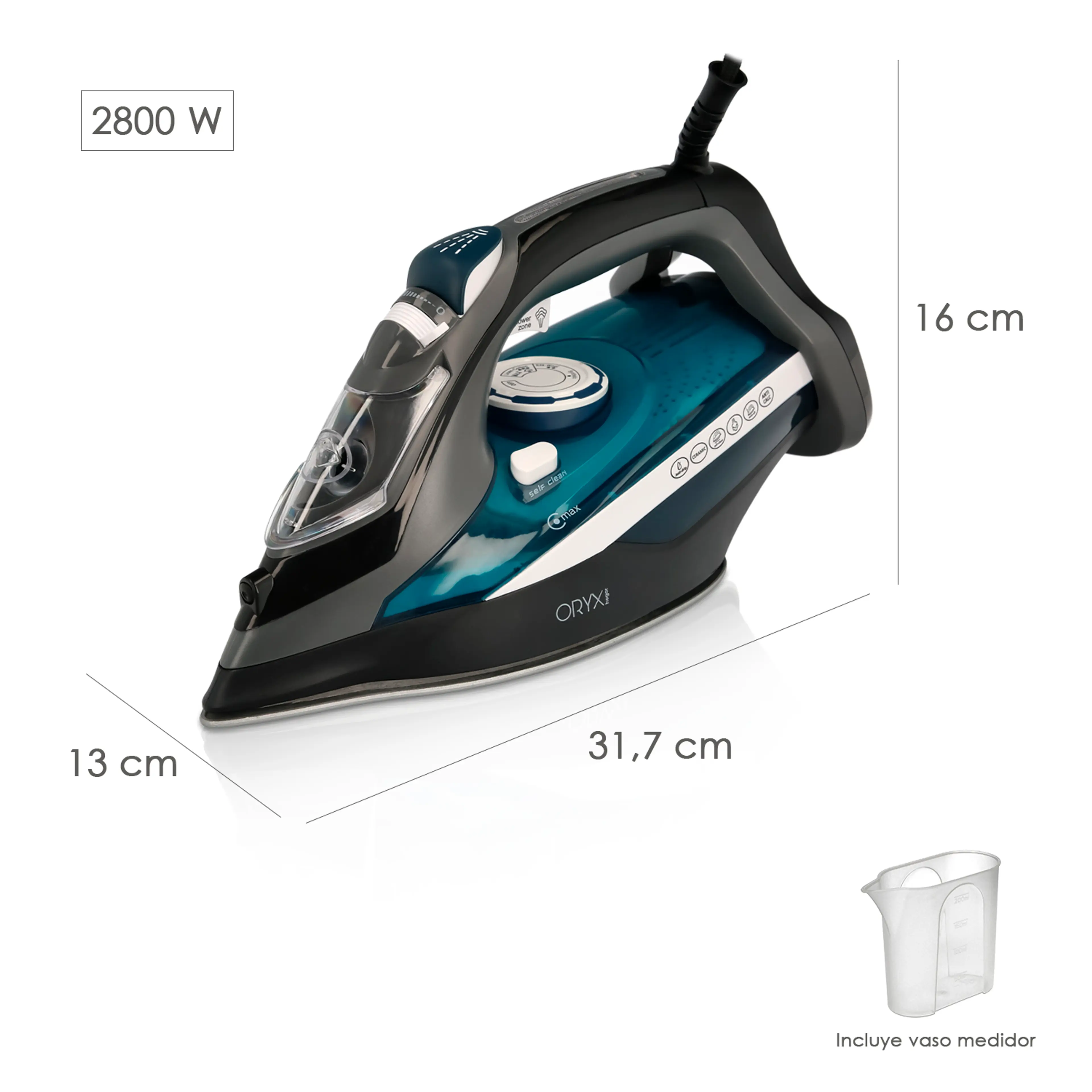 PLANCHA DE VAPOR SUELA CERAMICA 2.8